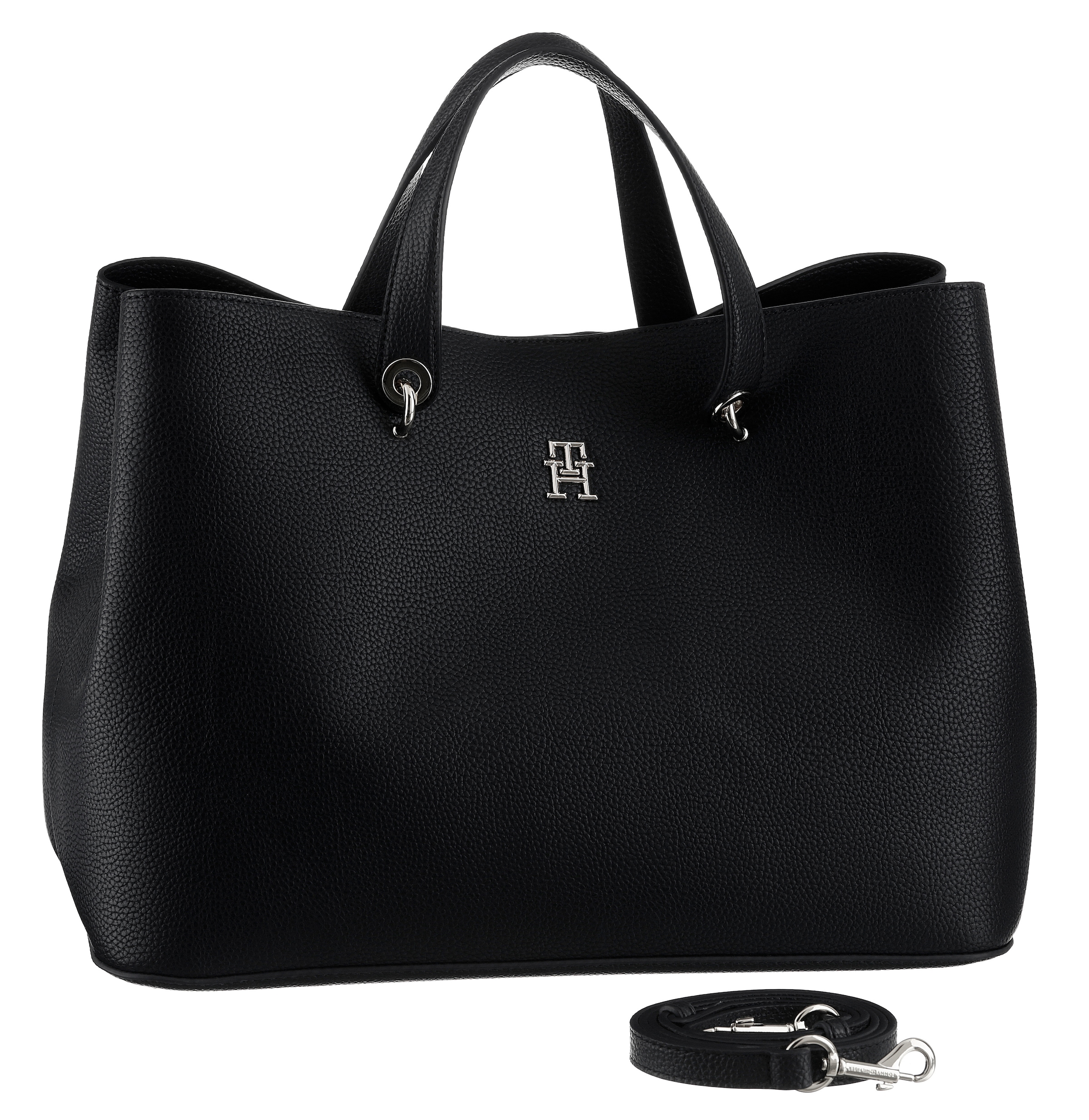 Henkeltasche »TH EMBLEM SATCHEL«, mit TH-Emblem vorne