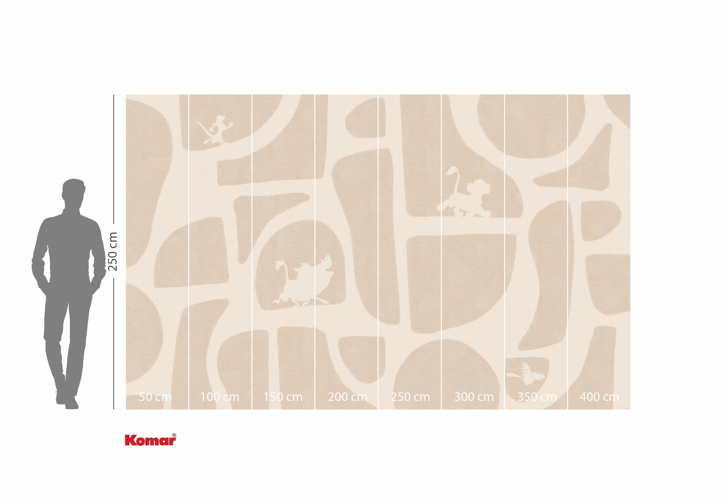 Komar Kindertapete »Disney The Lion King Animals and Shapes«, bedruckt