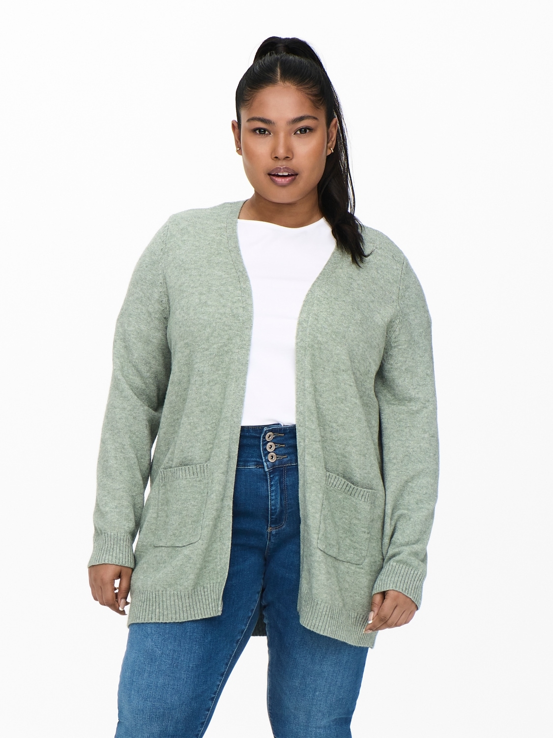 ONLY CARMAKOMA Strickjacke »CARESLY L/S OPEN CARDIGAN NOOS KNT«