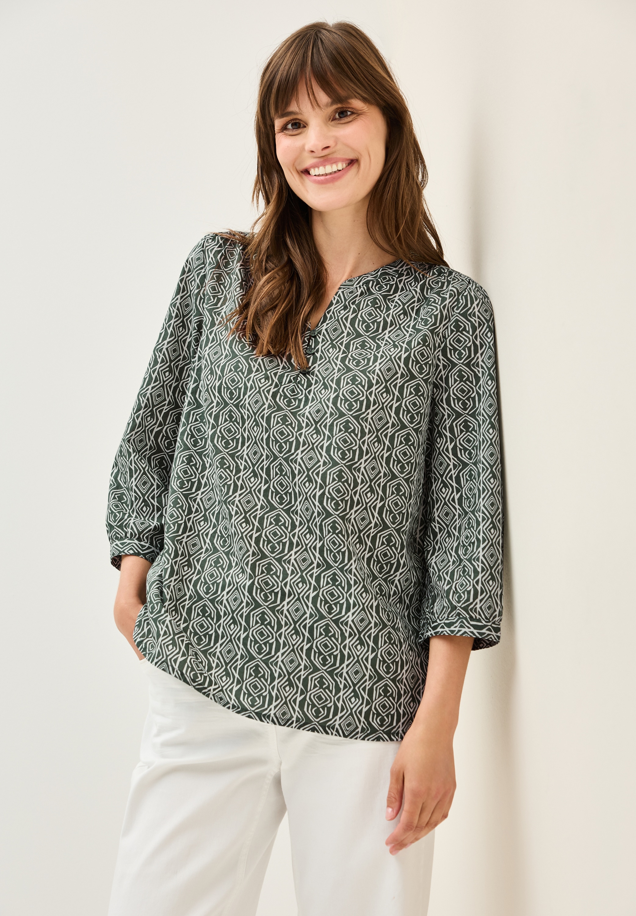 Cecil Druckbluse, mit grafischem Muster