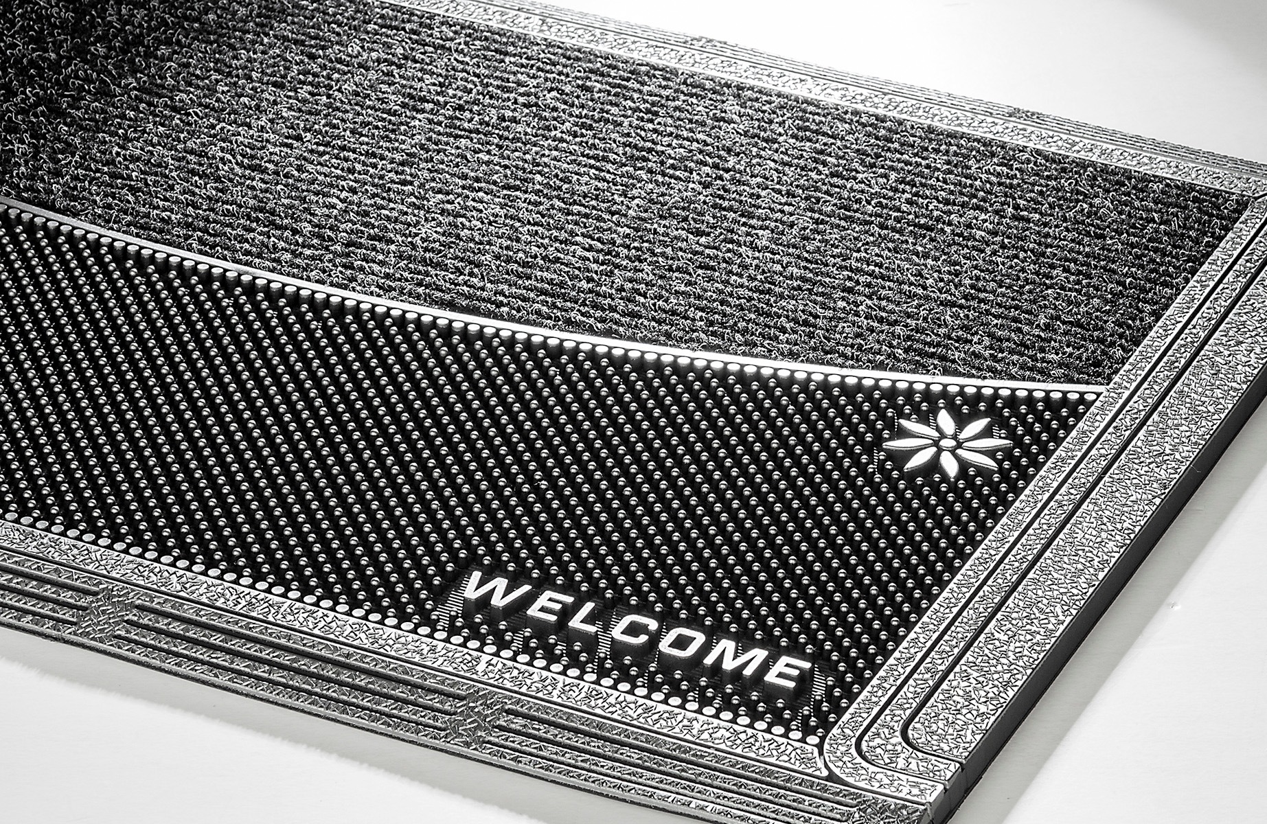 Home2Fashion Fußmatte »DualClean ST-XXL«, rechteckig, 10 mm Höhe, moderne Schmutzfangmatte, mit Spruch, robust, In- und Outdoor geeignet