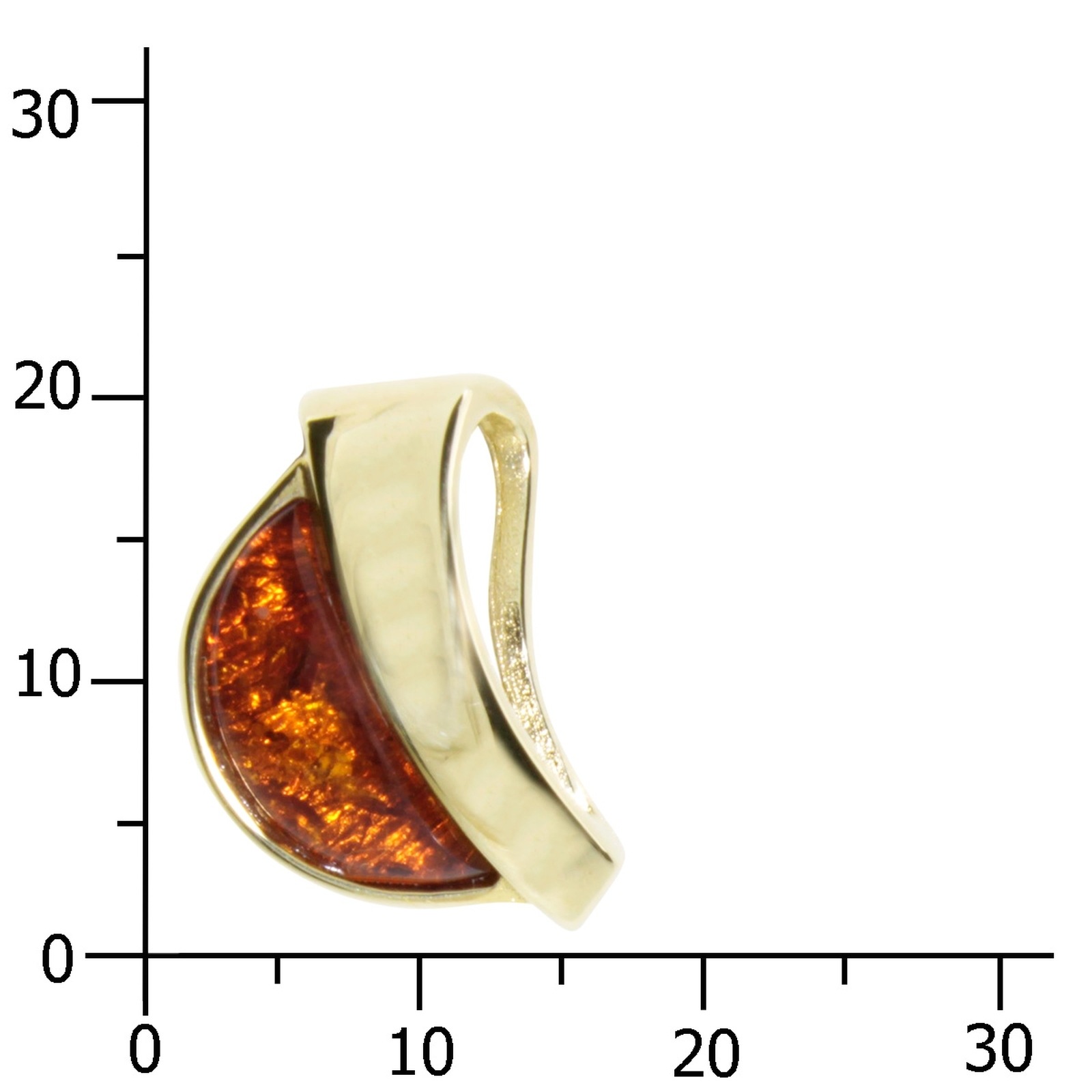 OSTSEE-SCHMUCK Kettenanhänger »- Gleiter-Lale - Silber 925/000, vergoldet - Bernstein« ()
