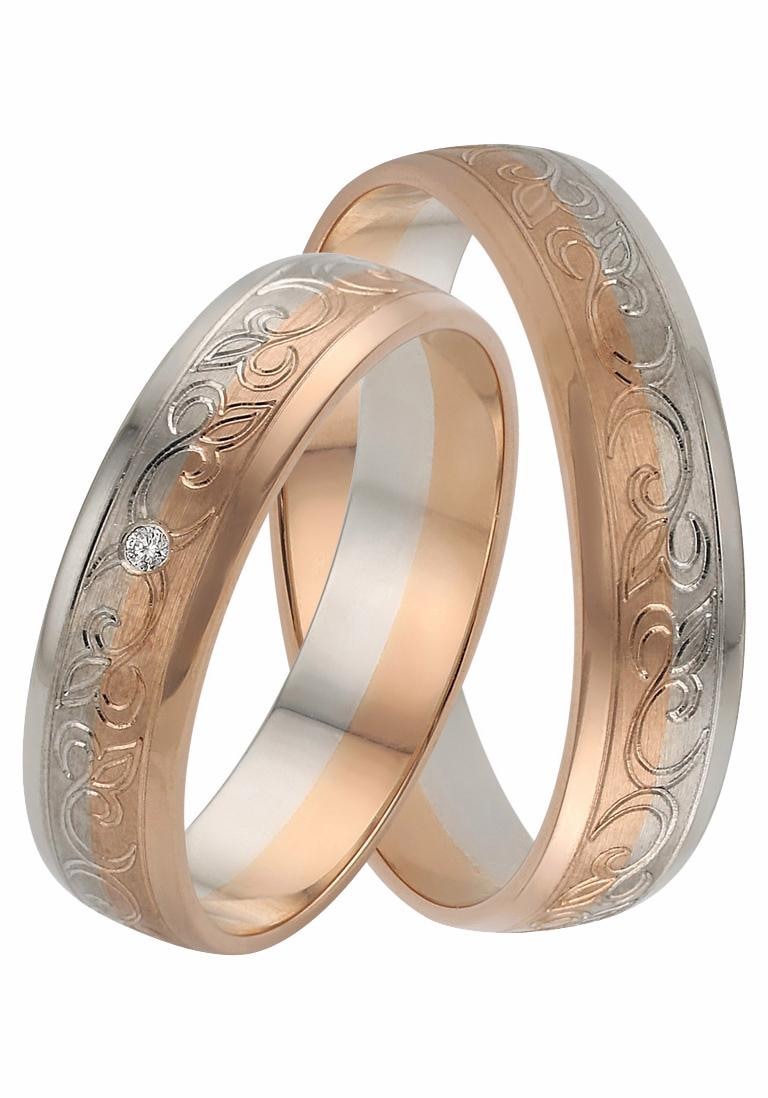 Firetti Trauring »Schmuck Geschenk Gold 375 Hochzeit Ehering "LIEBE" Ranke« Made in Germany, wahlweise mit oder ohne Brillant