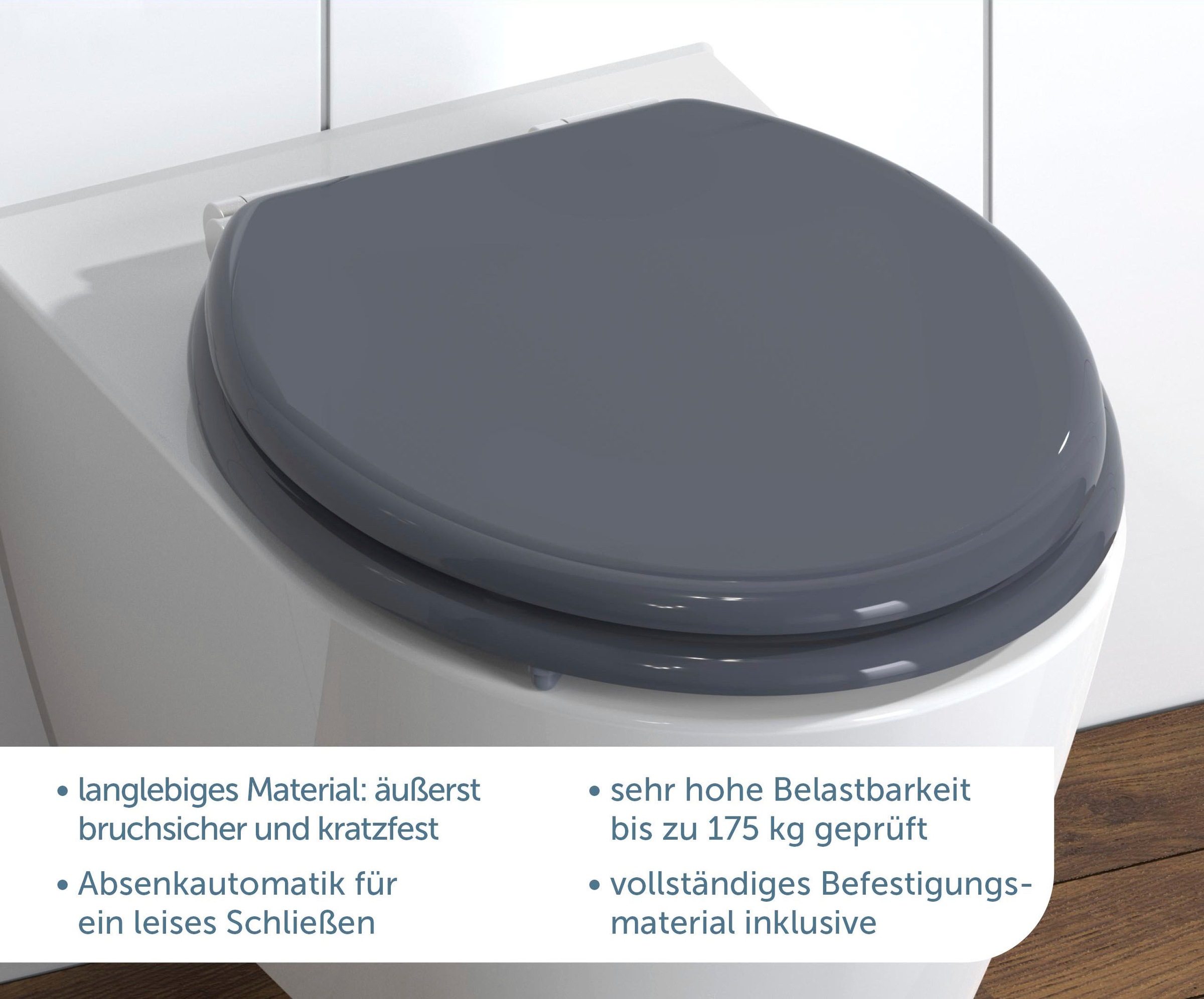 Schütte WC-Sitz »SPIRIT«, mit Absenkautomatik und MDF-Holzkern
