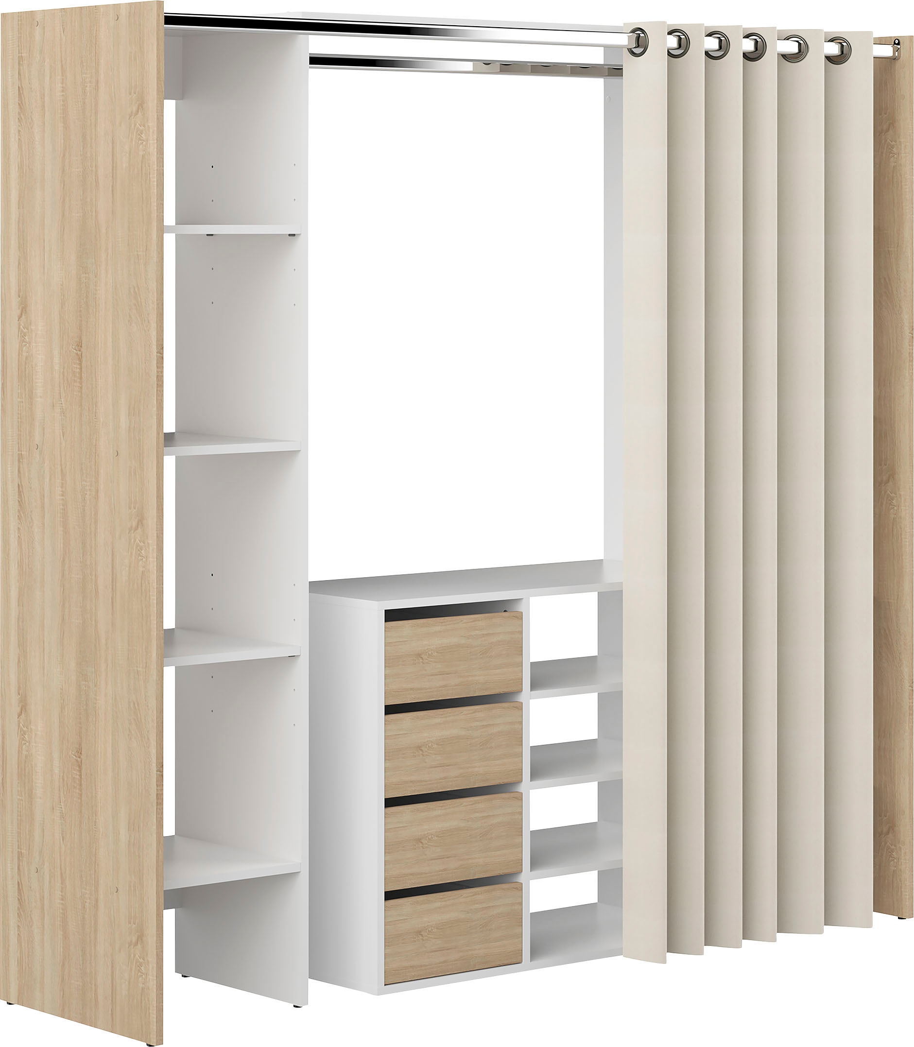 TemaHome Kleiderschrank »TOM«, ausziehbar auf 185,3 cm