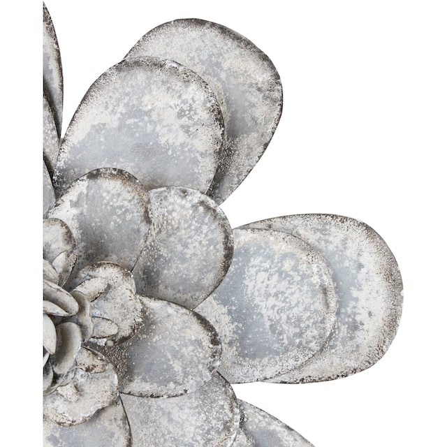 Home affaire Wanddekoobjekt »Blumen«, (2er-Set), Wanddeko, aus Metall  bequem kaufen