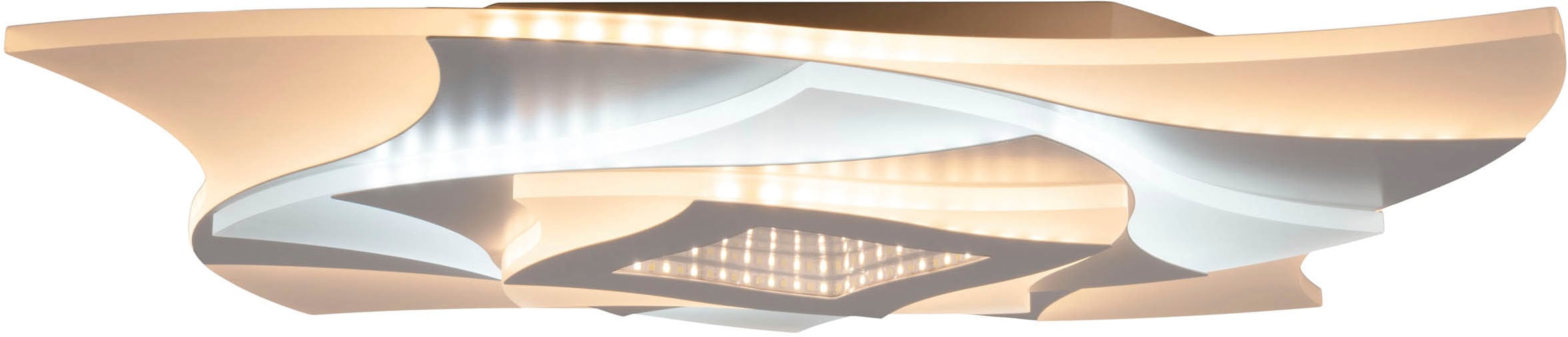 näve »Liora« LED-Modul 1 Stk. warmweiß - kaltweiß 3D-Effekt, CCT, Memory, Nachtlicht, dimmbar per Fernbedienung, weiß