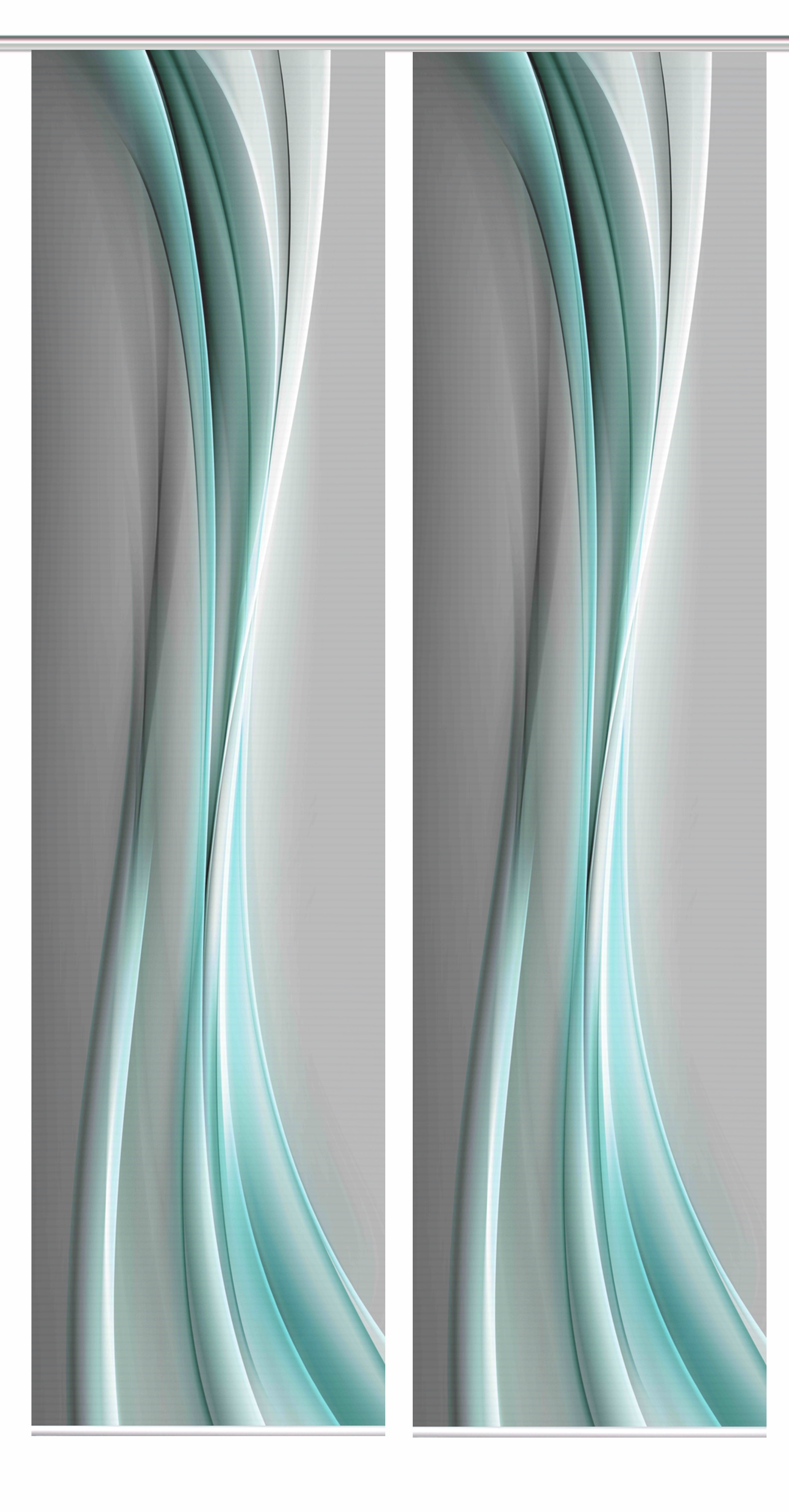 HOME in green Schiebegardine »ELANIA« Paneelwagen 2 Stk. tlg. SET DIGITALDRUCK,BAMBUSOPTIK RECYCELT