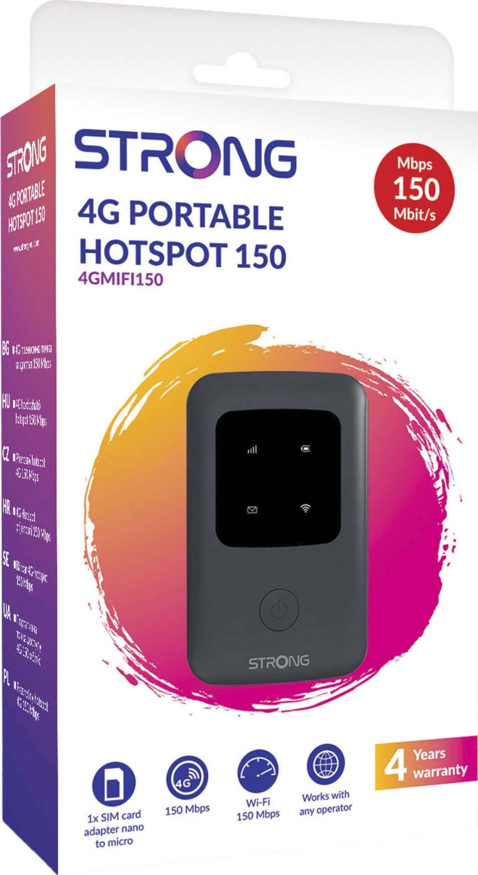Strong 4G/LTE-Router »mobiler Hotspot, LTE bis 150 Mbit/s, WLAN bis 300 Mbit/s«