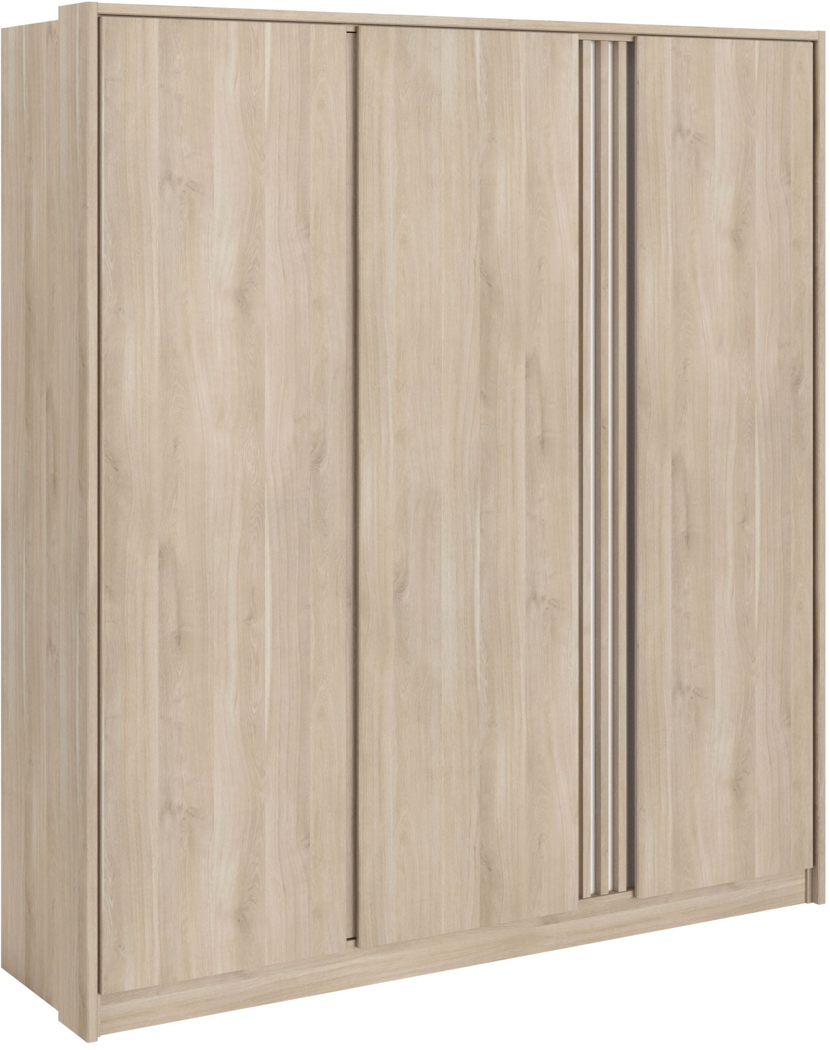 Parisot Kleiderschrank Packung, 1 Stk. tlg. Einsatz am Kleiderschrank drehbar von Eiche Nachbildung auf Weiss