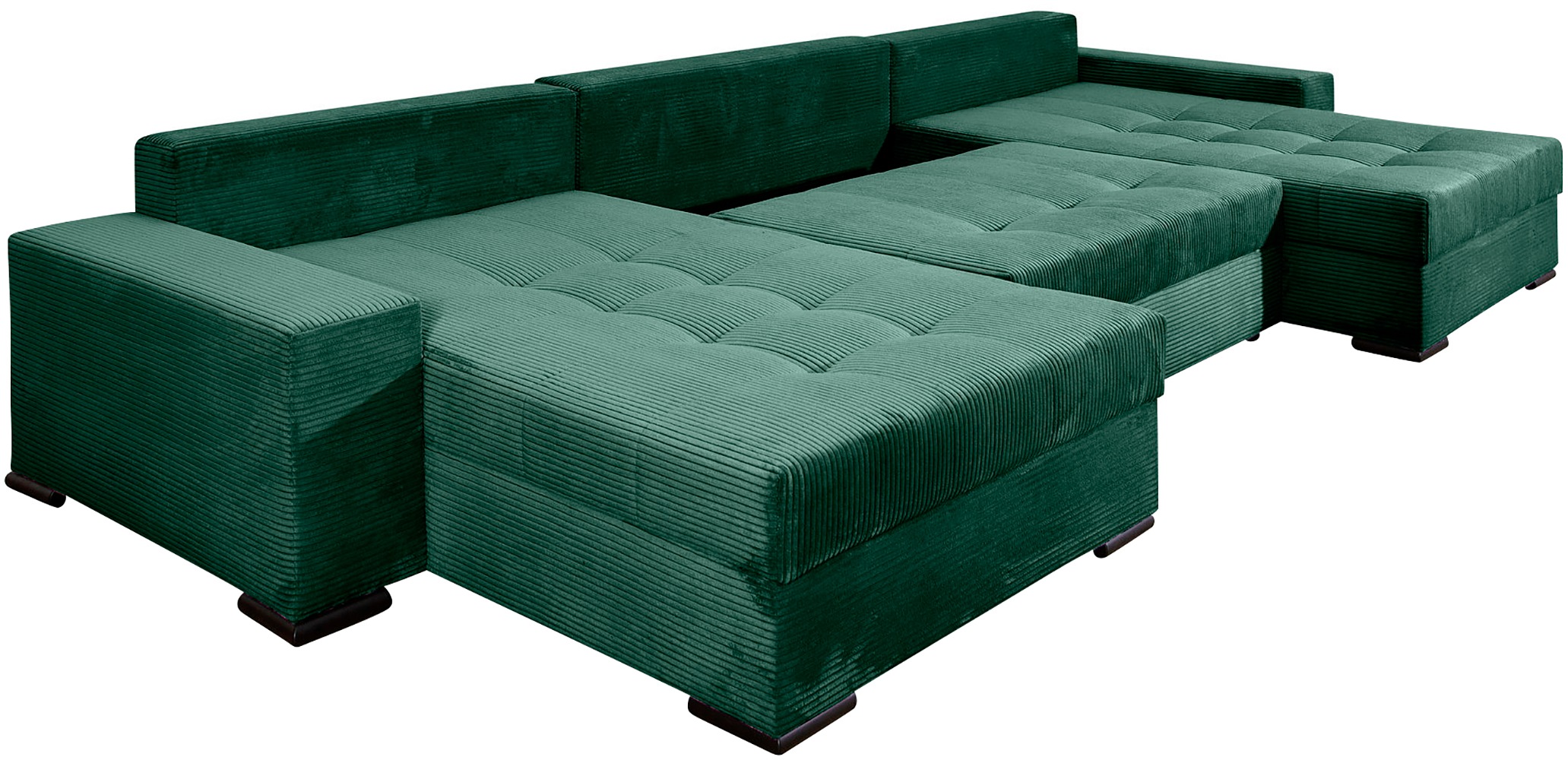 COLLECTION AB Wohnlandschaft »XXXL-Josy Relax U-Form Breite 352 cm, mit 2 gleich großen Recamieren«, inkl. Bettfunktion, Bettkasten, mit 4 Rückenkissen in zwei Größen