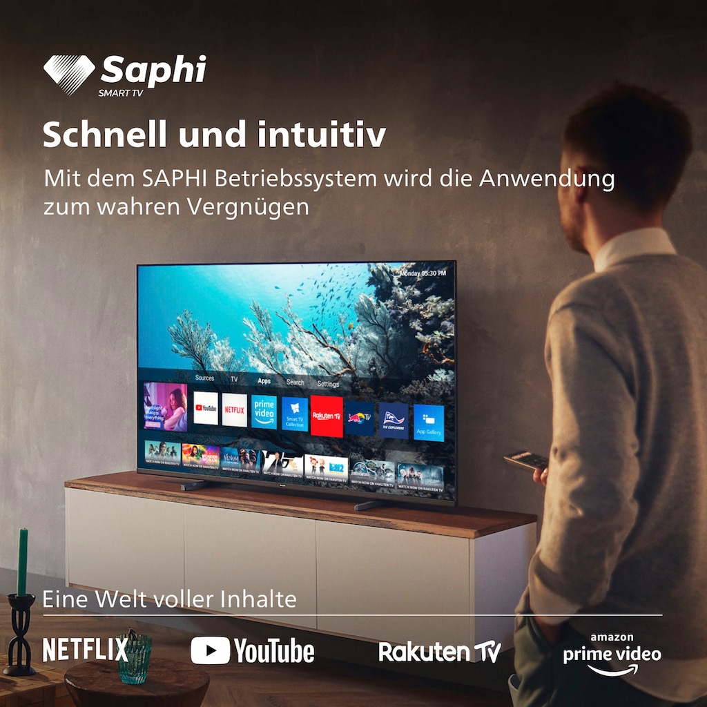 Philips LED-Fernseher »65PUS7657/12«, 164 cm/65 Zoll, 4K Ultra HD, Smart-TV