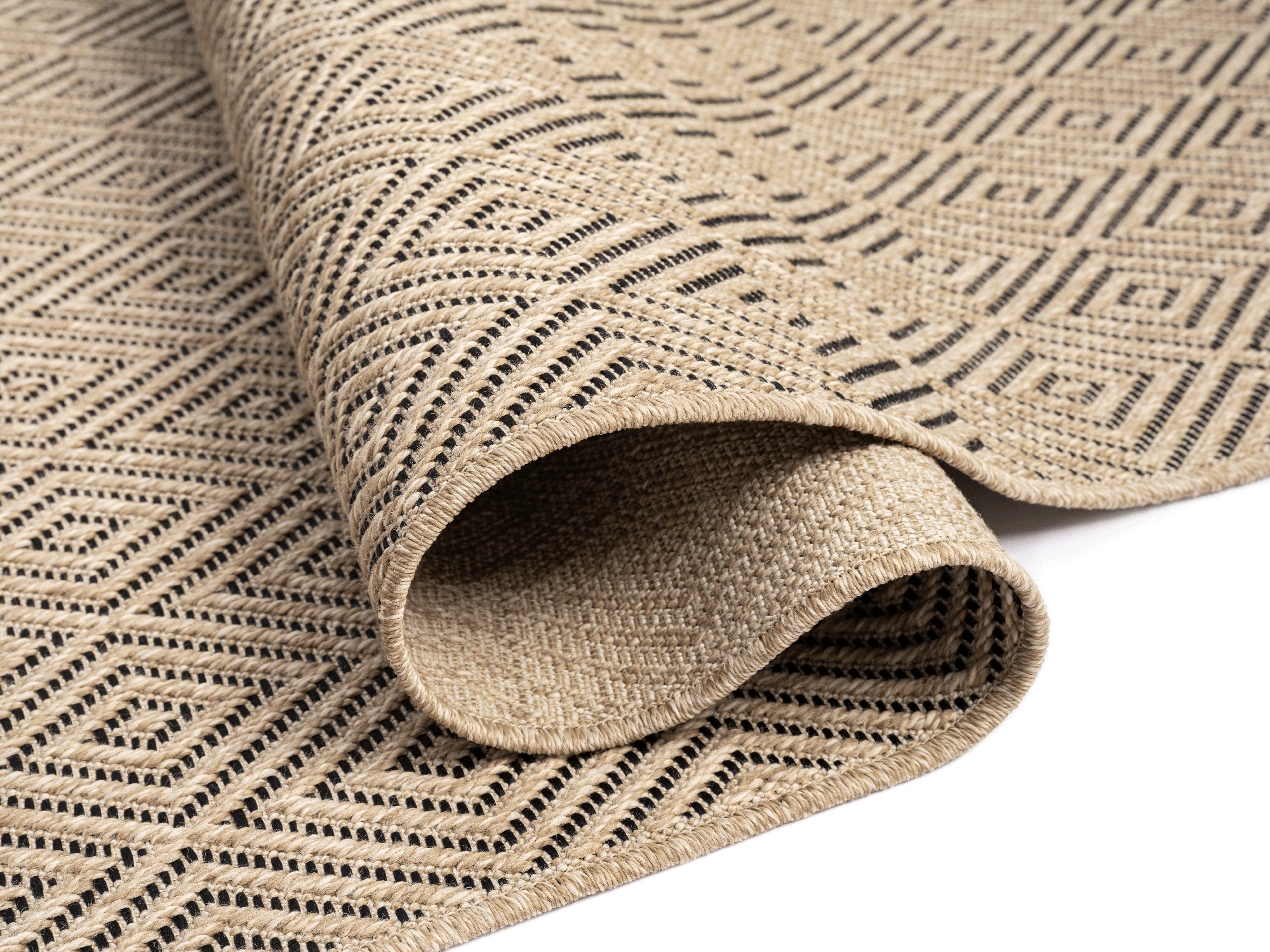 merinos Teppich »Kenzy« rechteckig 10 mm Höhe robuster In- und Outdoor Teppich im natürlichen Jute-Look, wetterfest