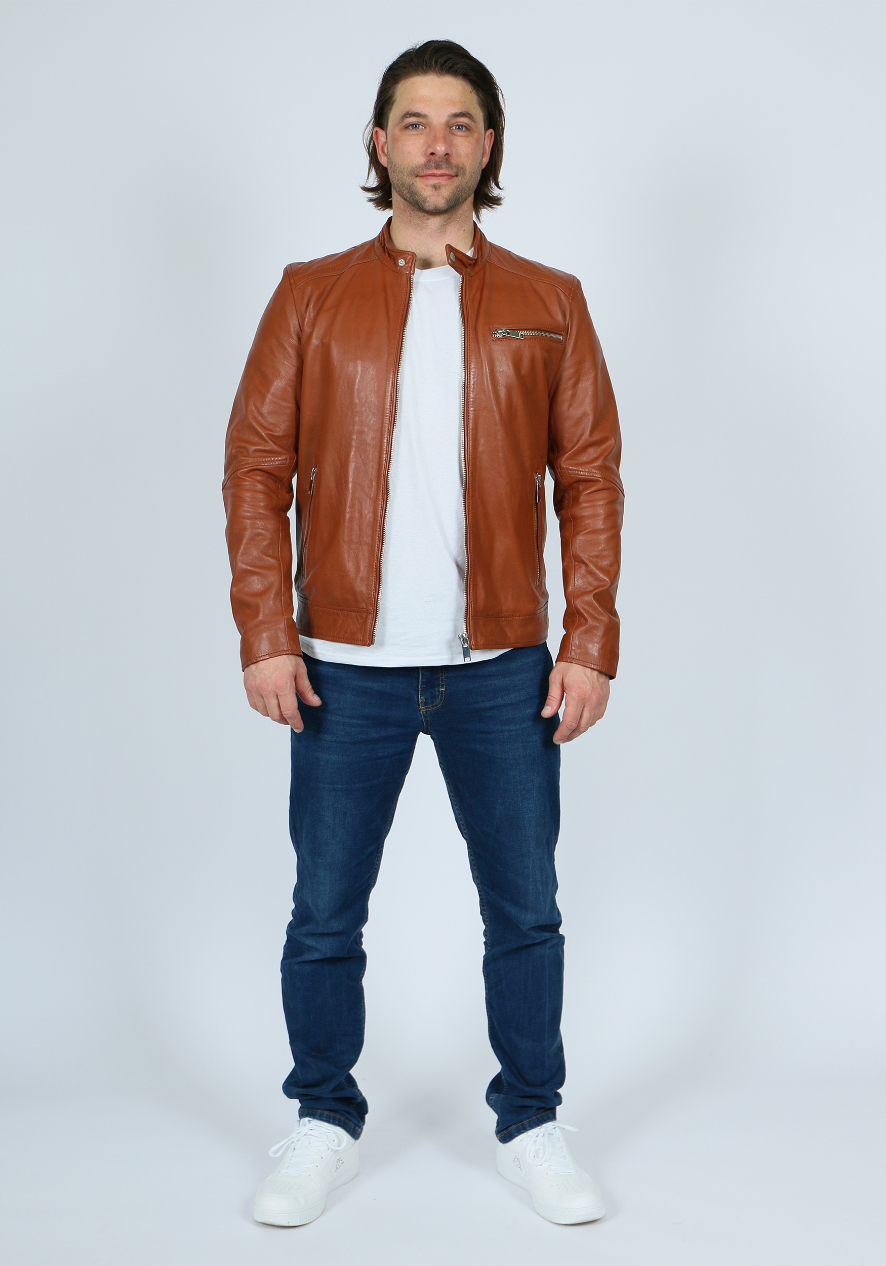 Freaky Nation Lederjacke »Lucky Jim-FN«