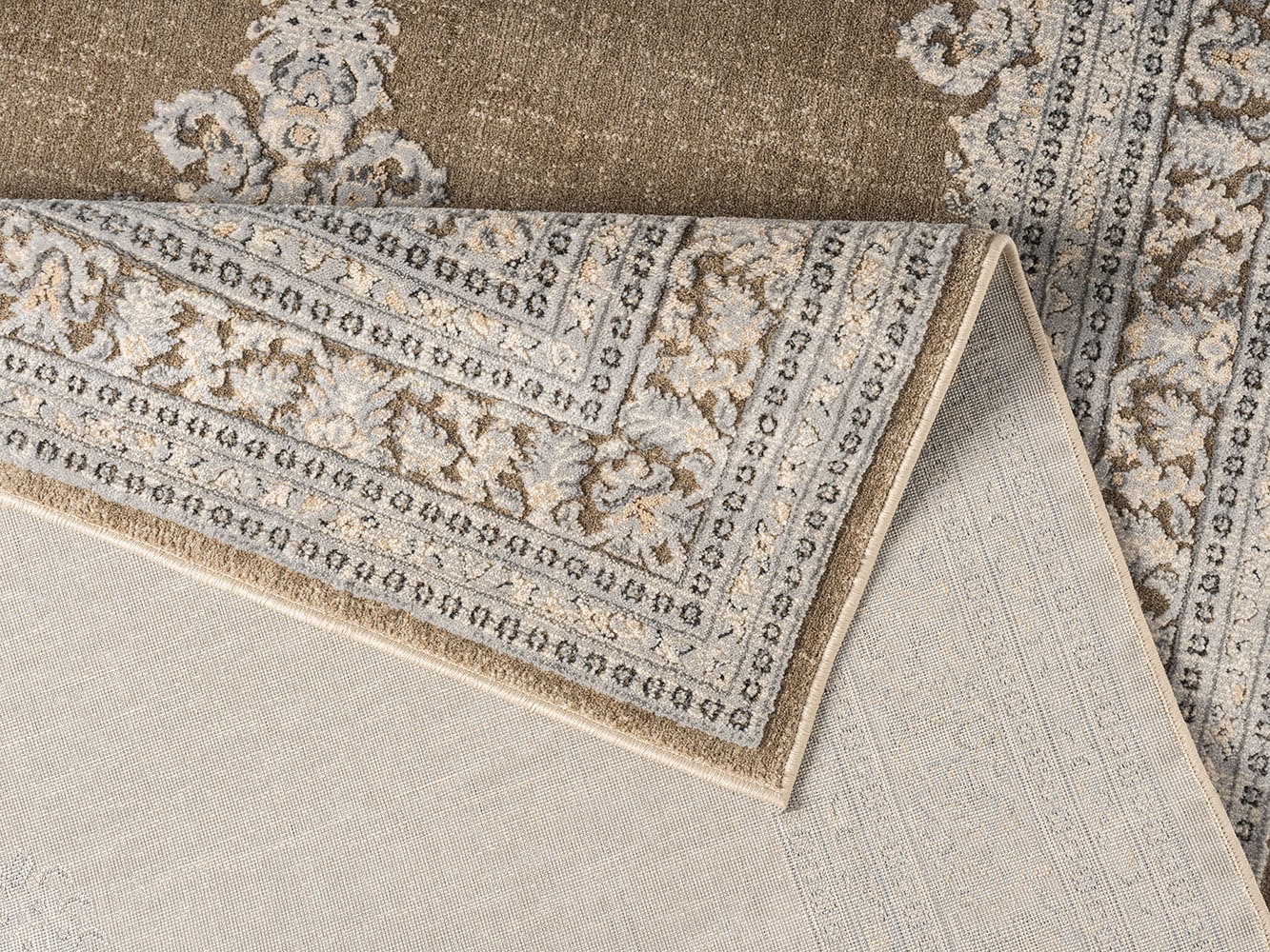 OTTO home Teppich »Banli« rechteckig 9 mm Höhe dezenter Glanz, Schrumpf-Garn-Effekt, Vintage-Look, Orient-Optik