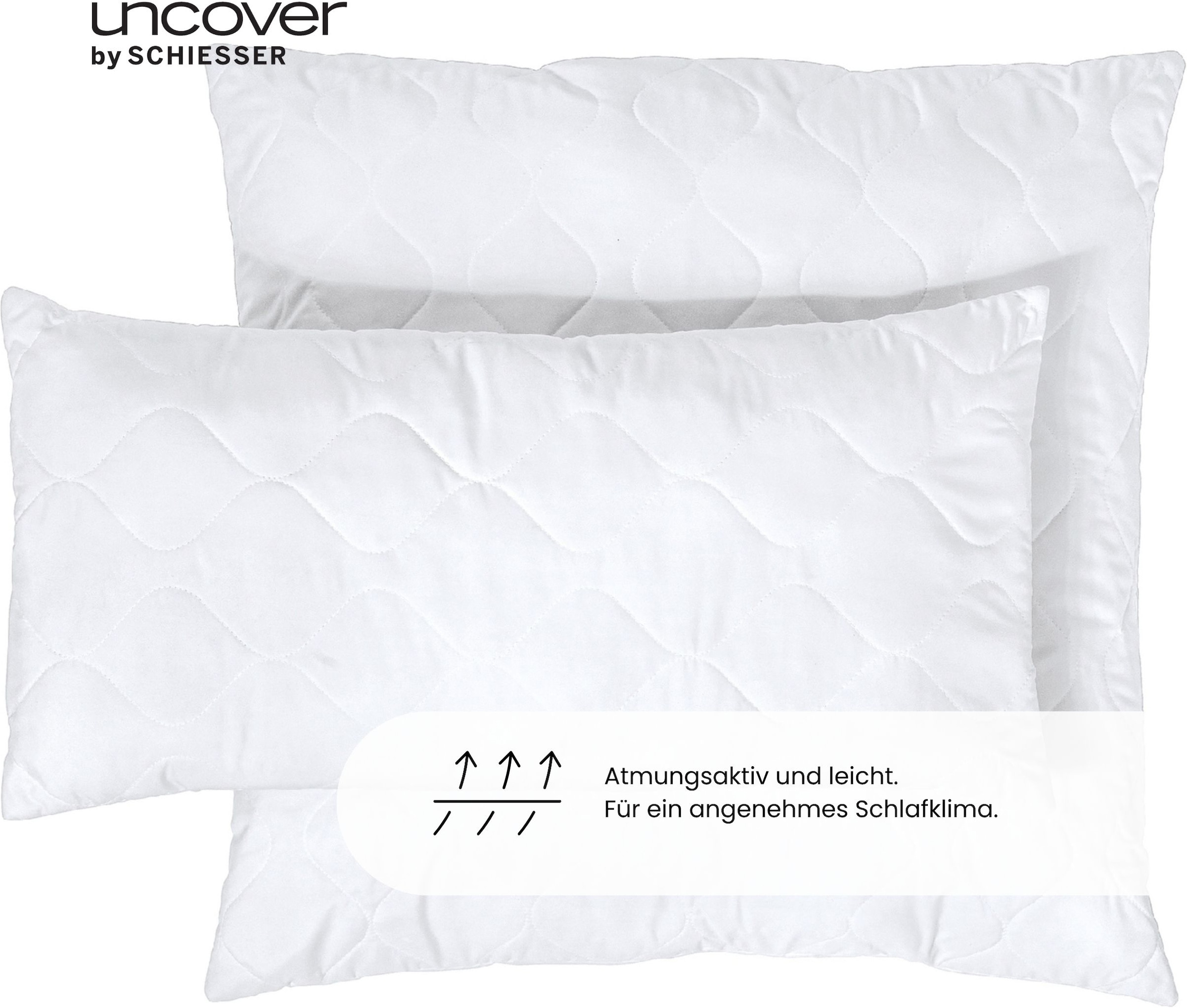 uncover by SCHIESSER Microfaserbettdecke »Chelsea aus pflegeleichter Mikrofaser individuell anpassbare Füllung« normal 1 Stk. tlg. Faserfüllung aus recyceltem Polyester