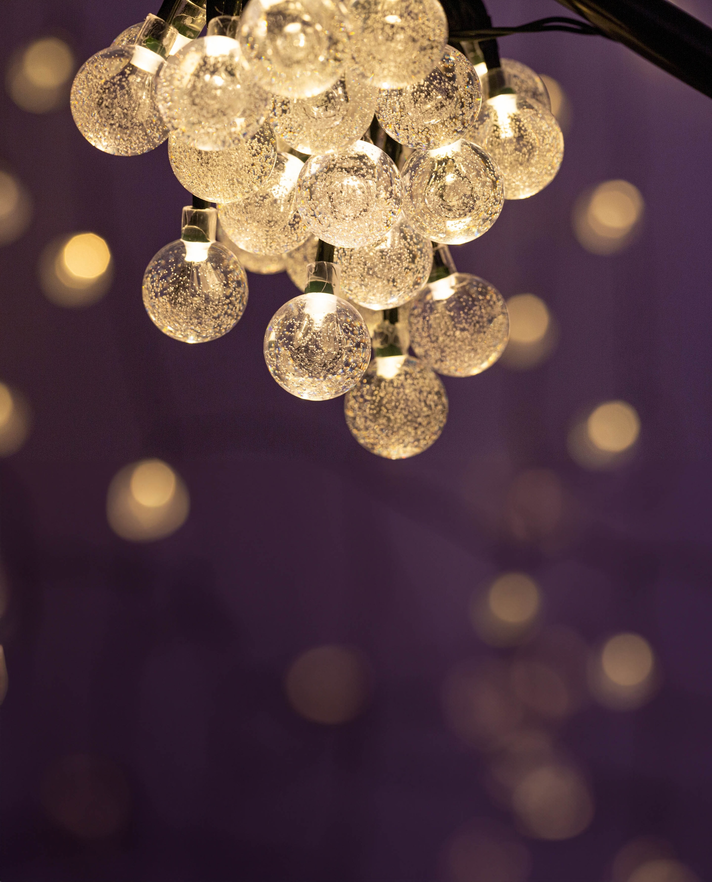 näve LED-Lichterkette »Becul« 50 Stk.-flammig Solar, 50 Leuchtkugeln, 8 Leuchtmodi per Fernbedienung inkl., Timer