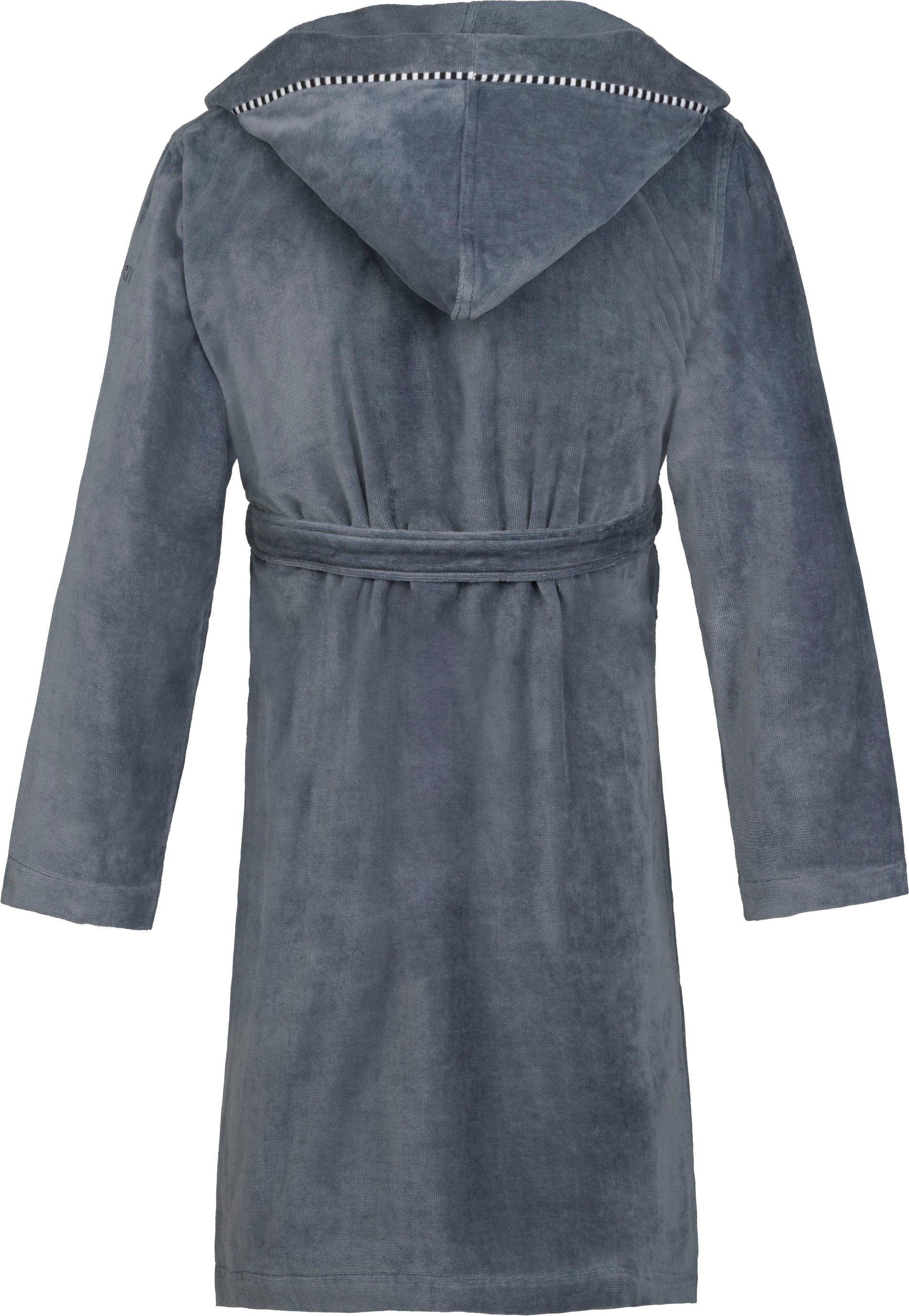 Esprit Unisex-Bademantel »Box, ideal für Sauna & Spa, Hotelbademantel, Morgenmantel«, (1 St., mit Gürtel), mit Kapuze