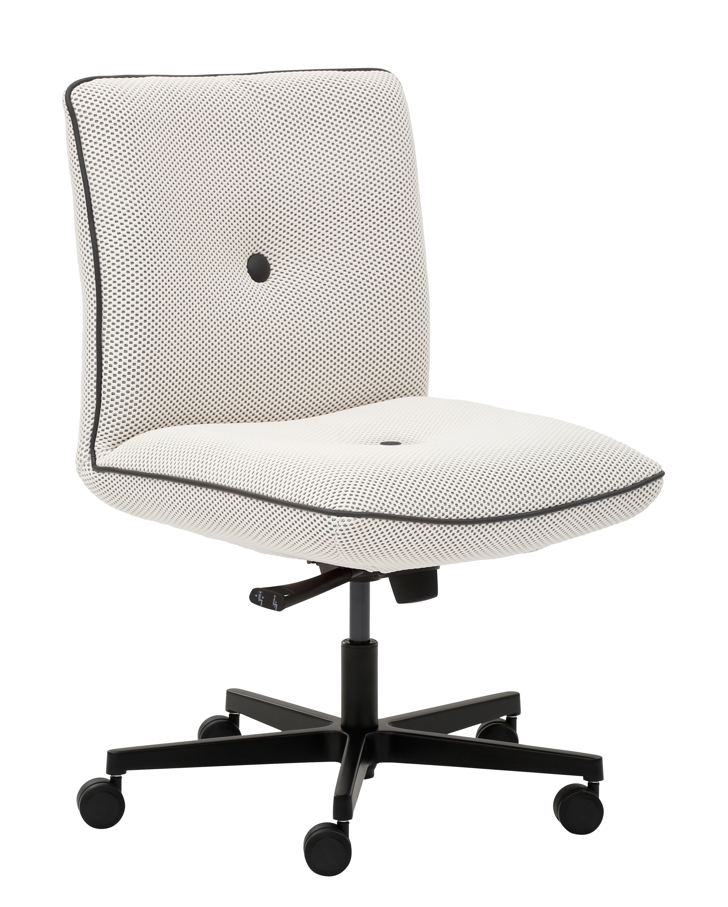 Mayer Sitzmöbel, Drehstuhl »myCOSYWORXX Homeoffice Sessel« () 1 Stk.besonders bequem gepolstert, Vanille + Schwarz, Stoff, B/H/T: 58 cm x 89 cm x 64 