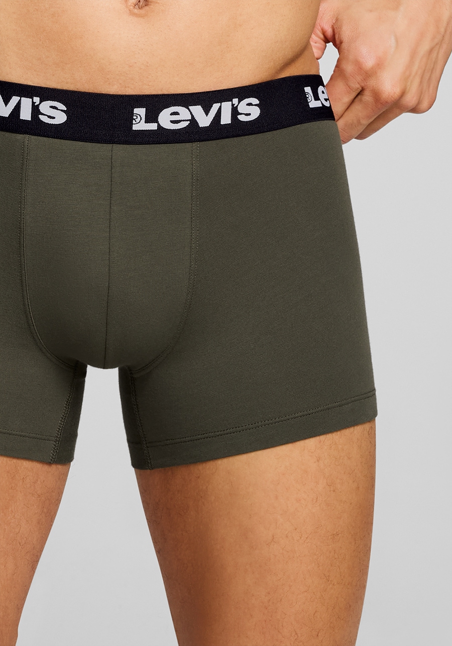 Levi's® Boxershorts »LEVIS MEN REPEAT LOGO BOXER BRIEF« 2er Pack,  ohne Eingriff, Logobund, elastisch