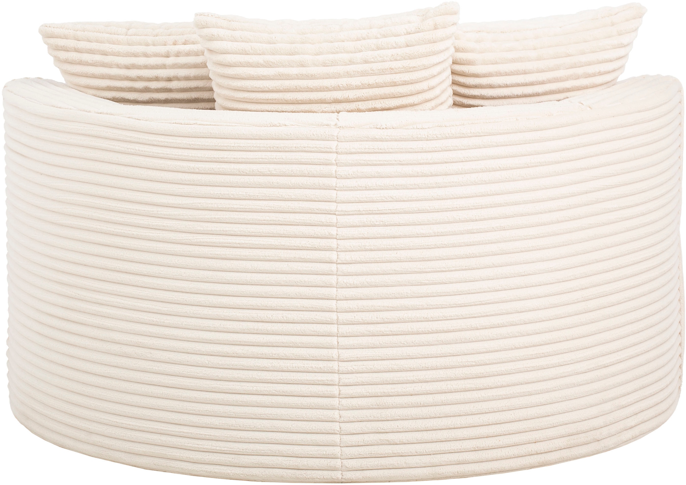 LeGer Home by Lena Gercke XXL-Sessel »ISALIE, Sessel in modernen Farben, Lesesessel, Loveseat, Big-Sessel«, trendige Stoffe, mit 3 Zierkissen, große Sitzfläche, Hocker optional