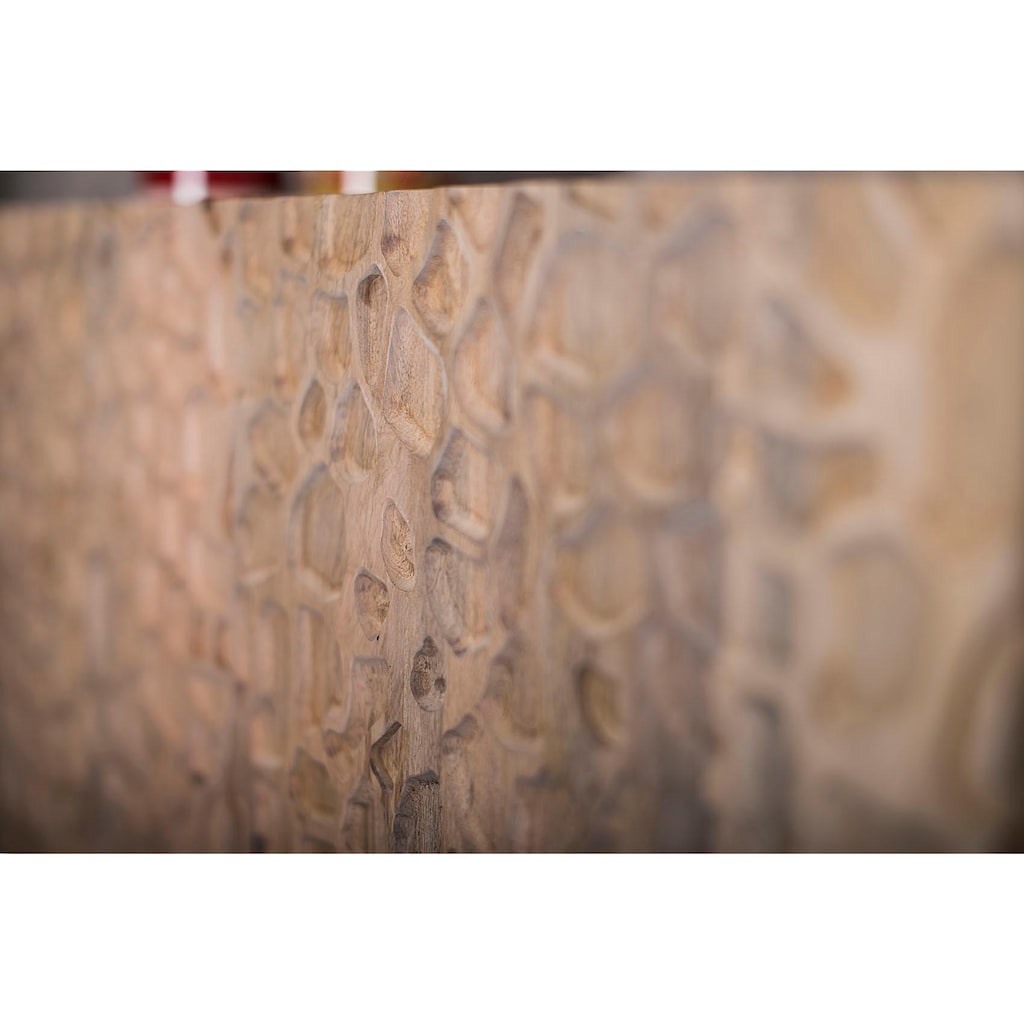 Home affaire Sideboard »Groveland«, landschaftsähnliche Holzschnitte auf den Türen, Höhe 140 cm