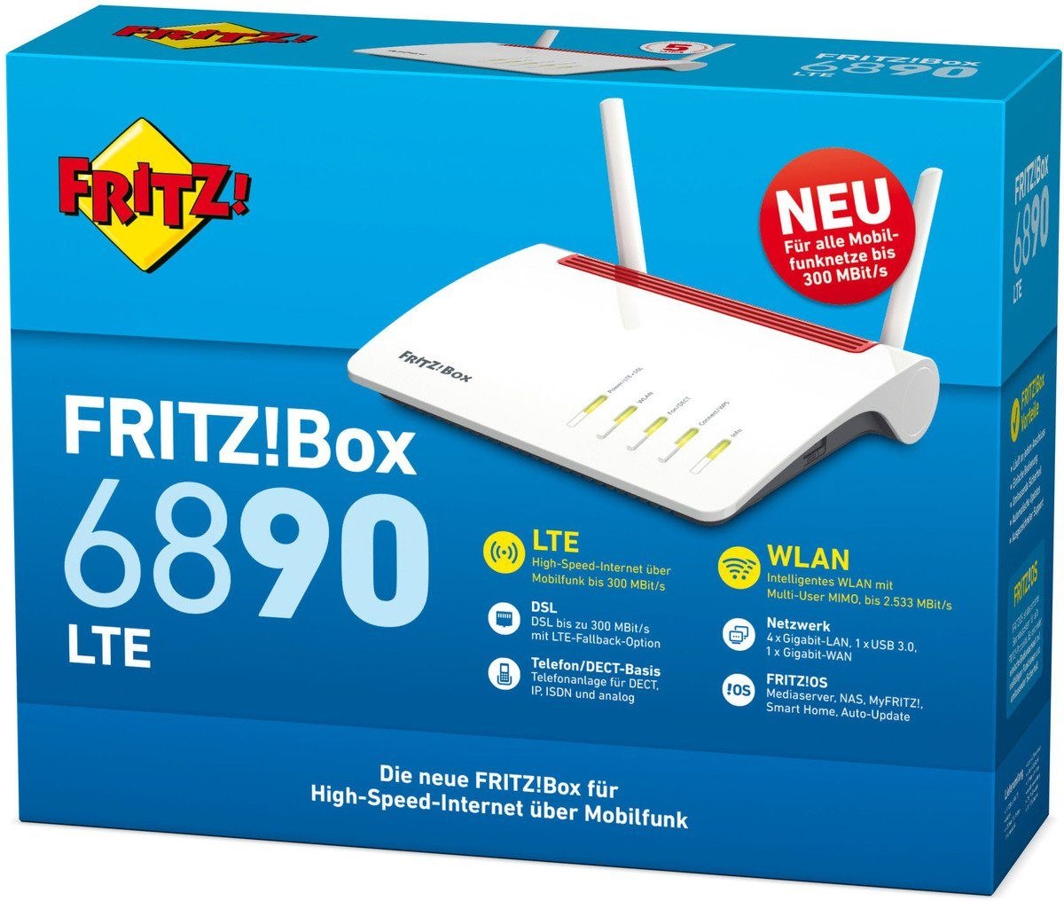 AVM WLAN-Router »FRITZ!Box 6890 LTE«, (1 St.)