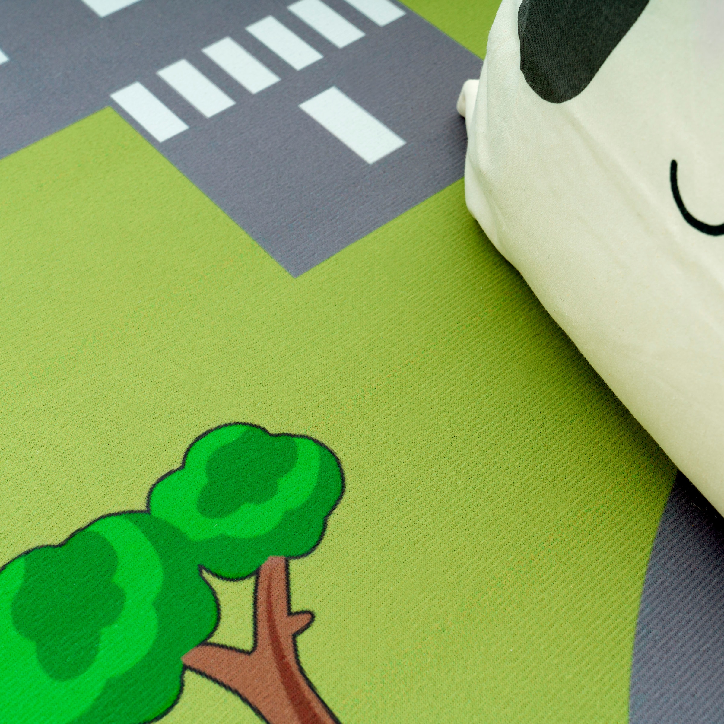 Paco Home Kinderteppich »Bino 570« rund 4 mm Höhe Kurzflor, Straßen-Spiel-Teppich, Kinderzimmer