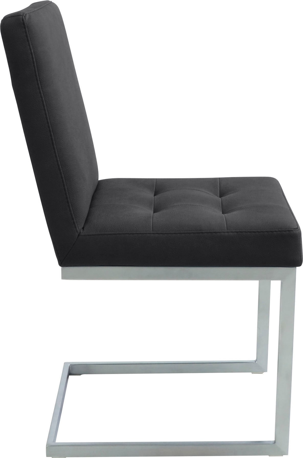 K+W Komfort & Wohnen Eckbankgruppe »Spider II«, (Set, 4 tlg.), langer Schenkel 195cm, 2 Freischwinger, Auszugstisch in Breite 120 cm