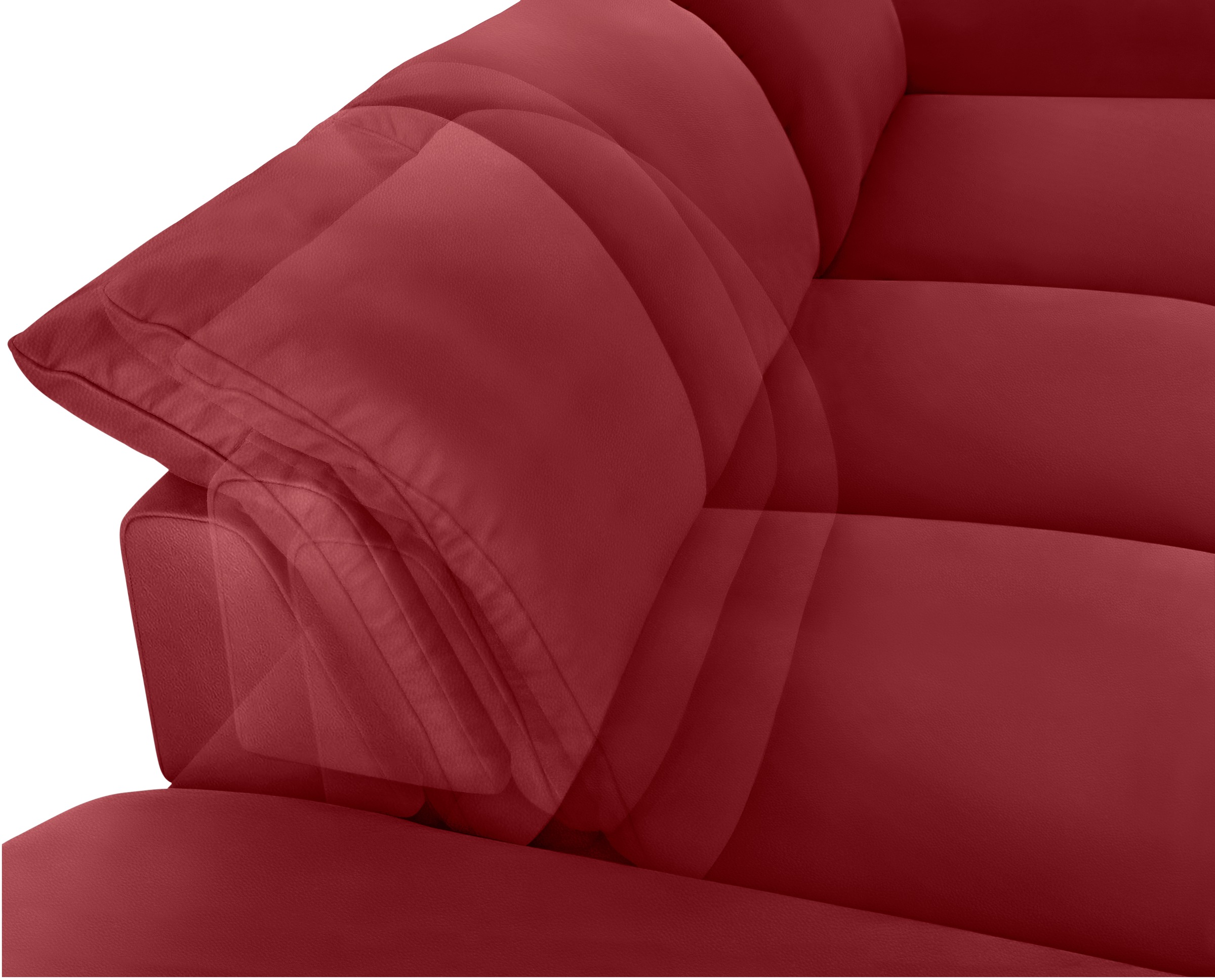 W.SCHILLIG Ecksofa »enjoy&MORE, Designsofa, bequem, zeitlos und elegant, L-Form«, mit Sitztiefenverstellung, Füße Chrom glänzend, Breite 340 cm