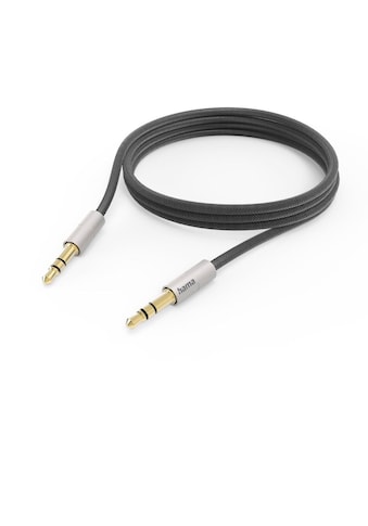 Audio-Kabel »Aux Kabel “AluLine“ 3,5 mm Klinke, 2,0 m, Silber, Schwarz«,...
