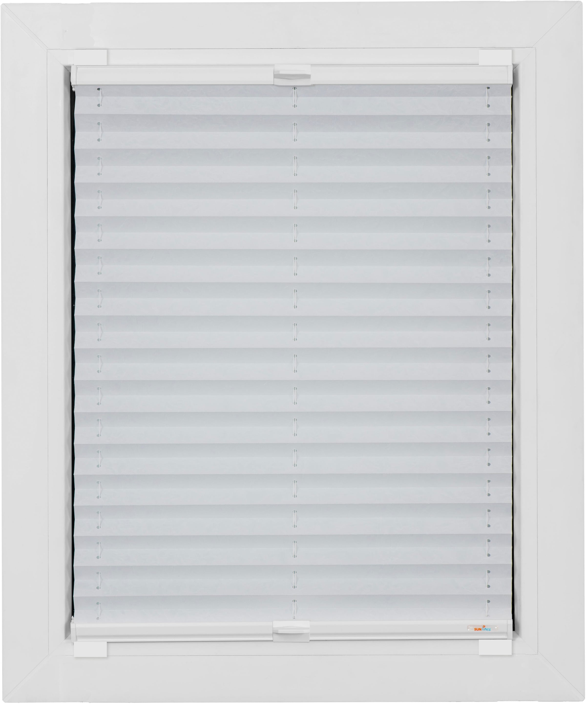 sunlines Plissee »Budget Crush« Lichtschutz ohne Bohren verspannt Haftfix, crushed,