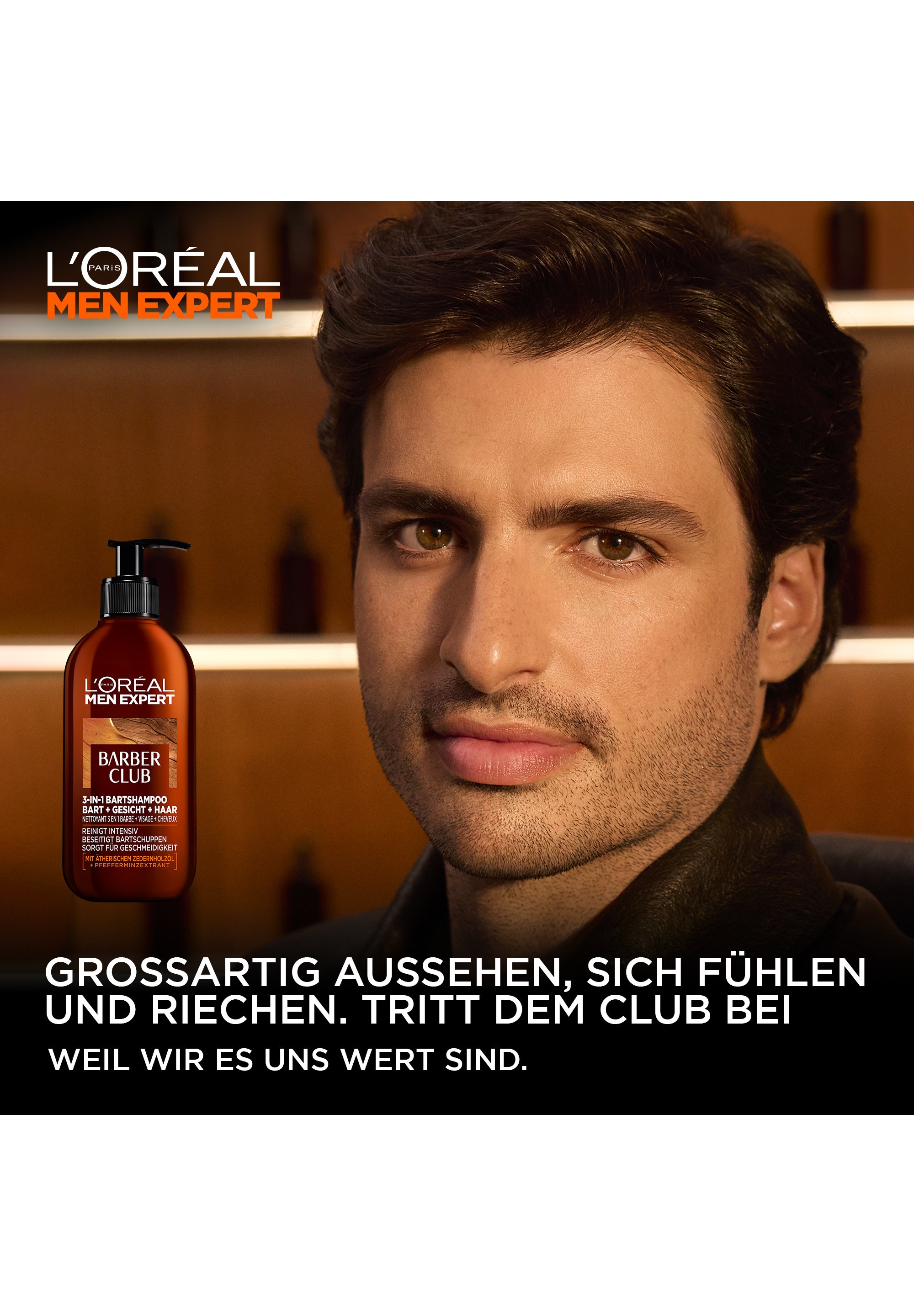 L'ORÉAL PARIS MEN EXPERT Bartshampoo »BARBER CLUB 3-IN-1 BARTSHAMPOO« für einen geschmeidigen Bart