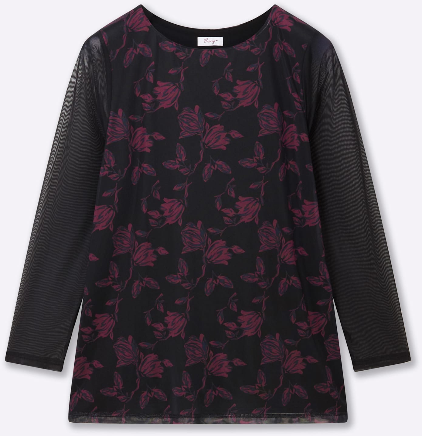 Sheego Langarmshirt »Langarm-Shirt«, (1 tlg.)