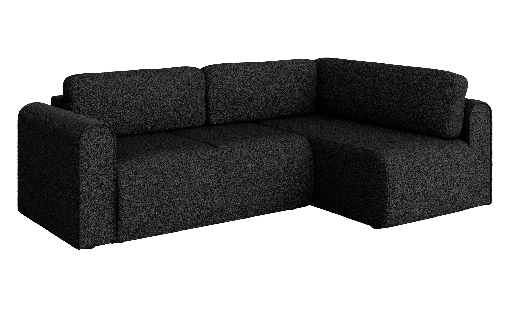 INOSIGN Ecksofa »Ecksofa Zacharia wahlweise mit Bettfunktion, BxTxH 250x166x86 cm«, L-Form mit Wellenunterfederung, Recamiere beidseitig montierbar