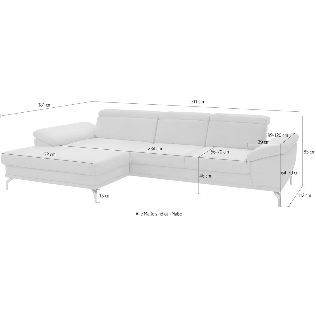 sit&more Ecksofa »Scorpio«