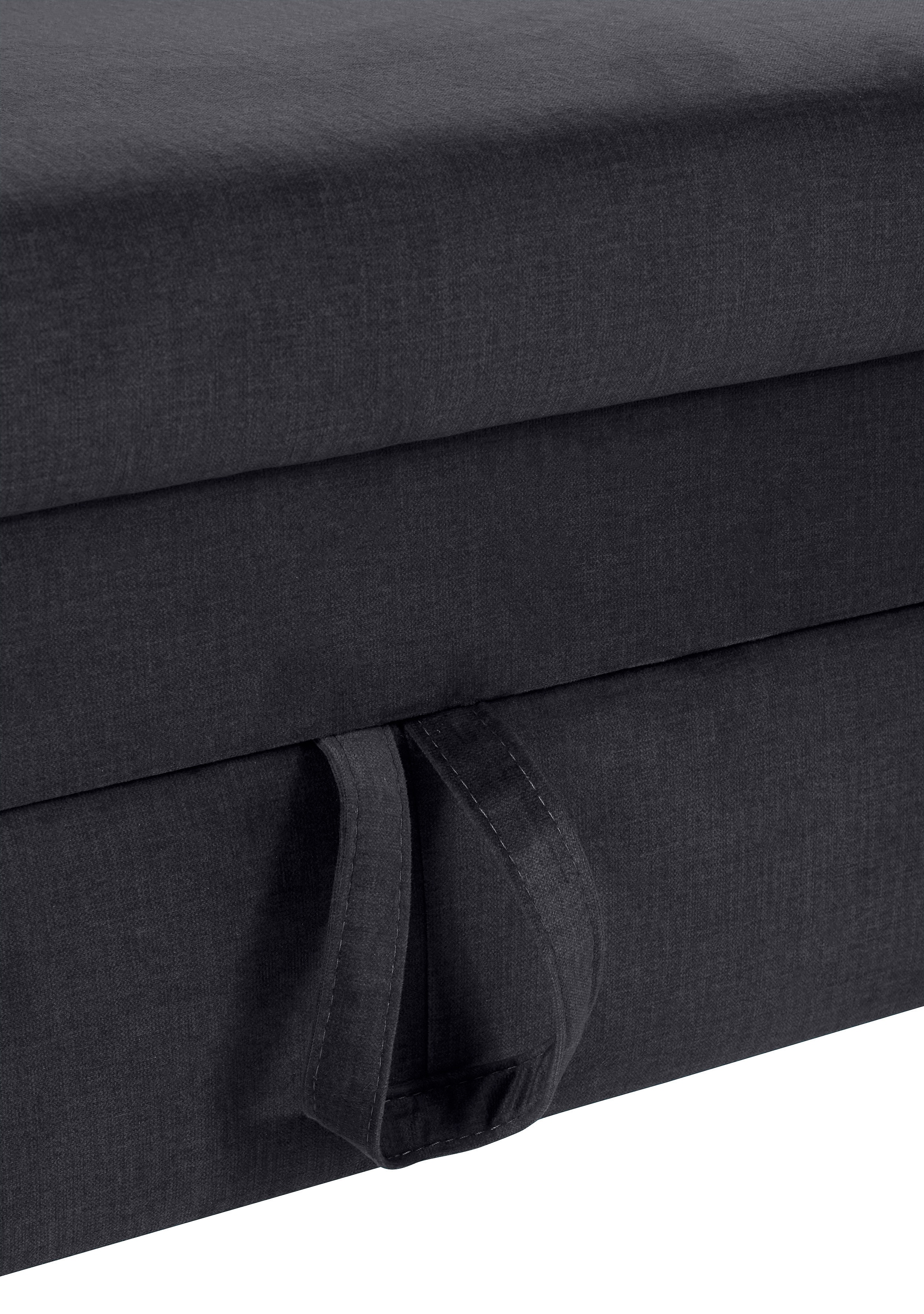 COTTA Ecksofa »Morven L-Form« wahlweise mit Bettfunktion, Bettkasten & Wireless-Charger