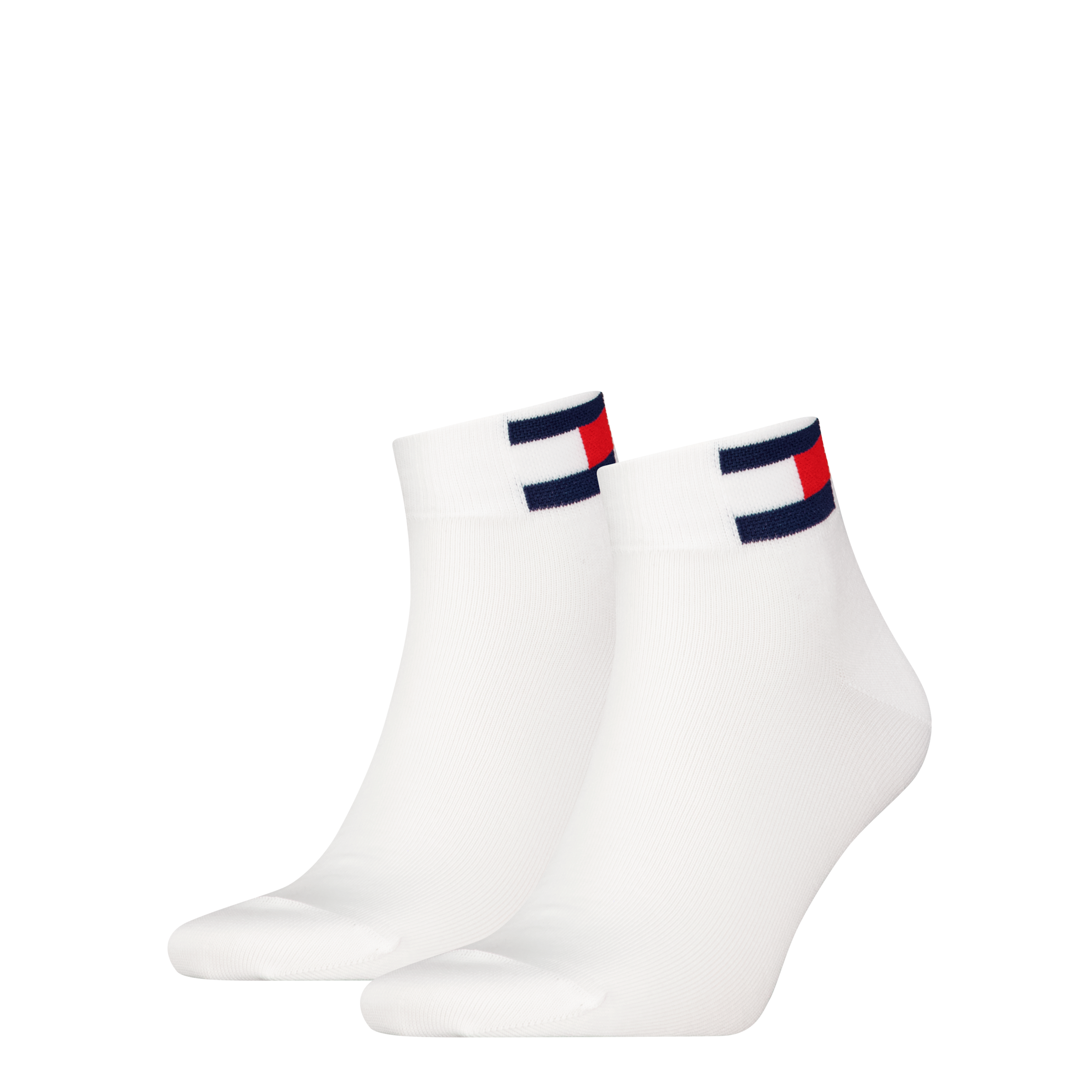 Tommy Hilfiger Kurzsocken »TH UNI TJ QUARTER 2P FLAG« 2 Paar,  Verstärkte Ferse und Spitze für zusätzliche Strapazierfähigkeit