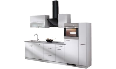 wiho Küchen Küchenzeile »Michigan«, mit E-Geräten, Gesamtbreite 300 cm kaufen
