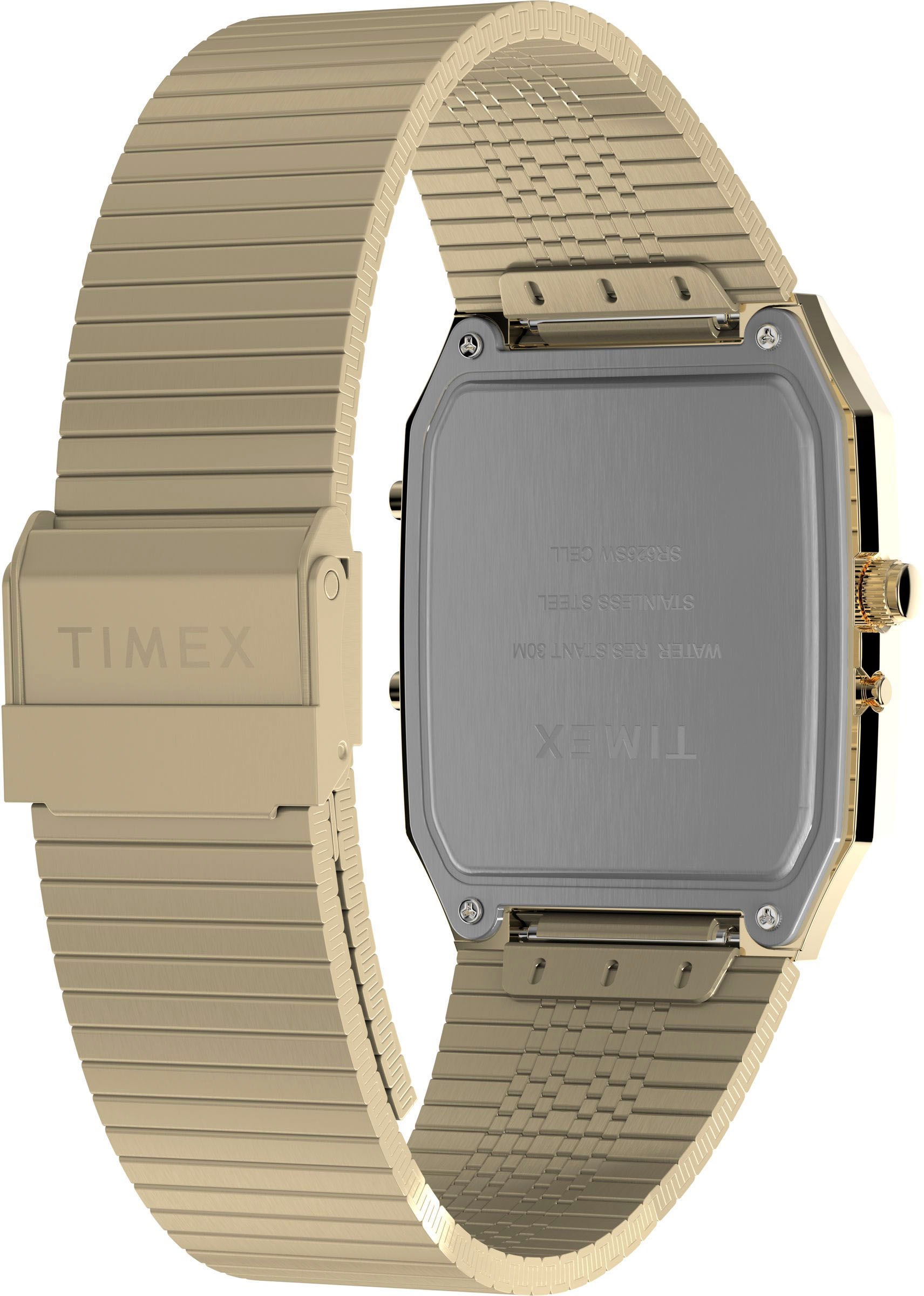 Timex Quarzuhr »REISSUE«, Armbanduhr, Herrenuhr, Damenuhr,digital,Edelstahlarmband