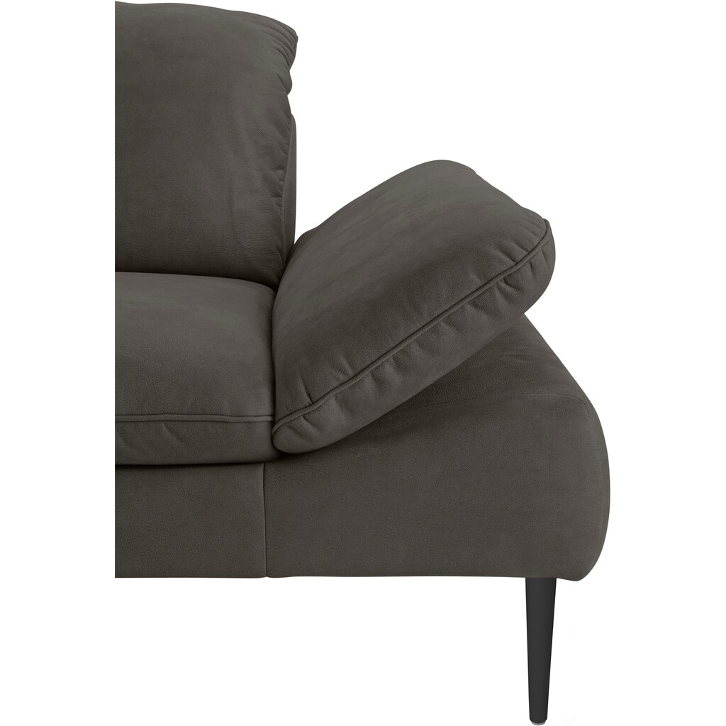 W.SCHILLIG 2,5-Sitzer »enjoy&MORE«, Sitztiefenverstellung, Füße schwarz pulverbeschichtet, Breite 232 cm