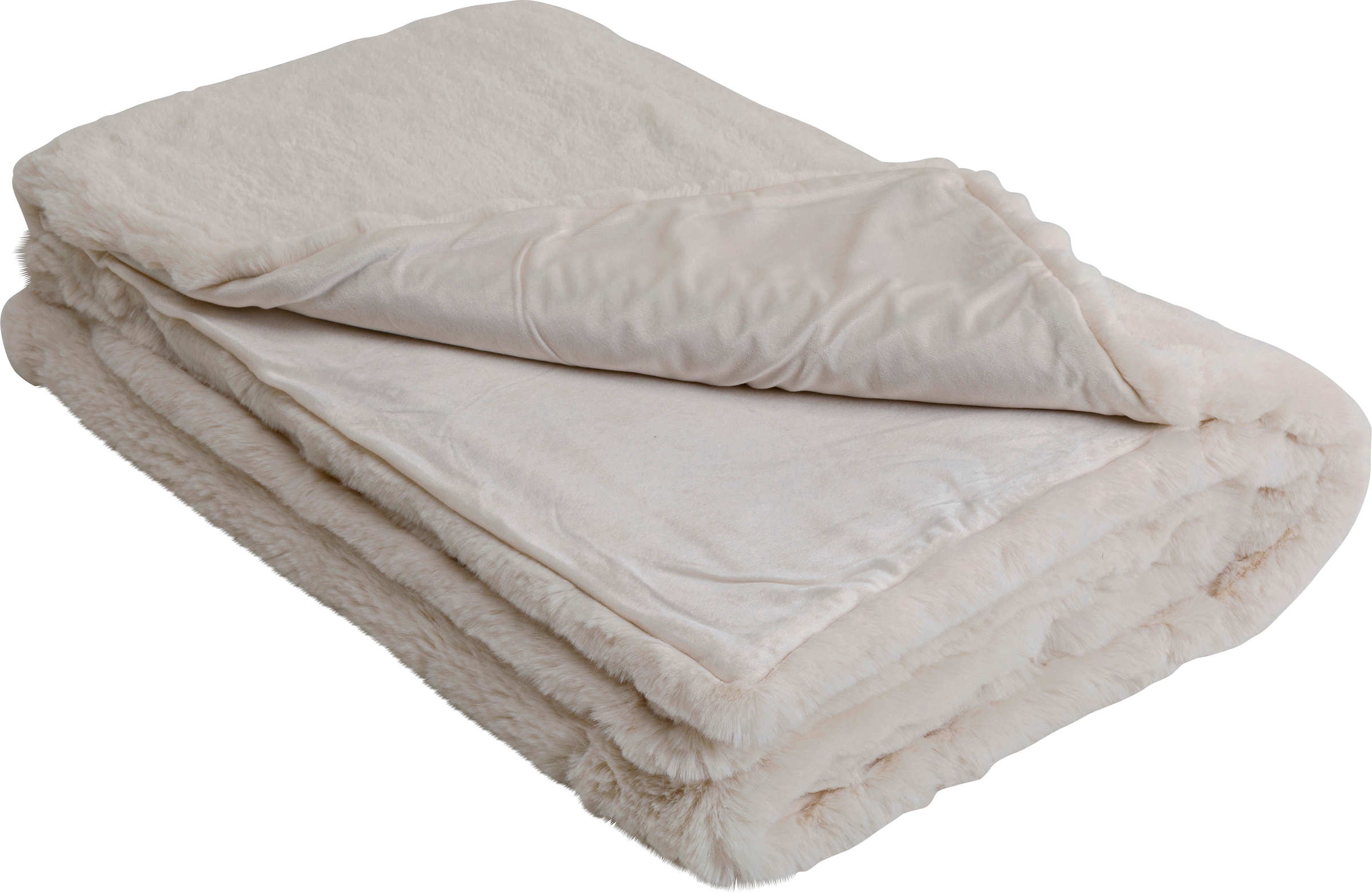 Kare Design Tagesdecke »Wohndecke Mika, Kunstfelldecke, 150x200 cm« flauschig und warm