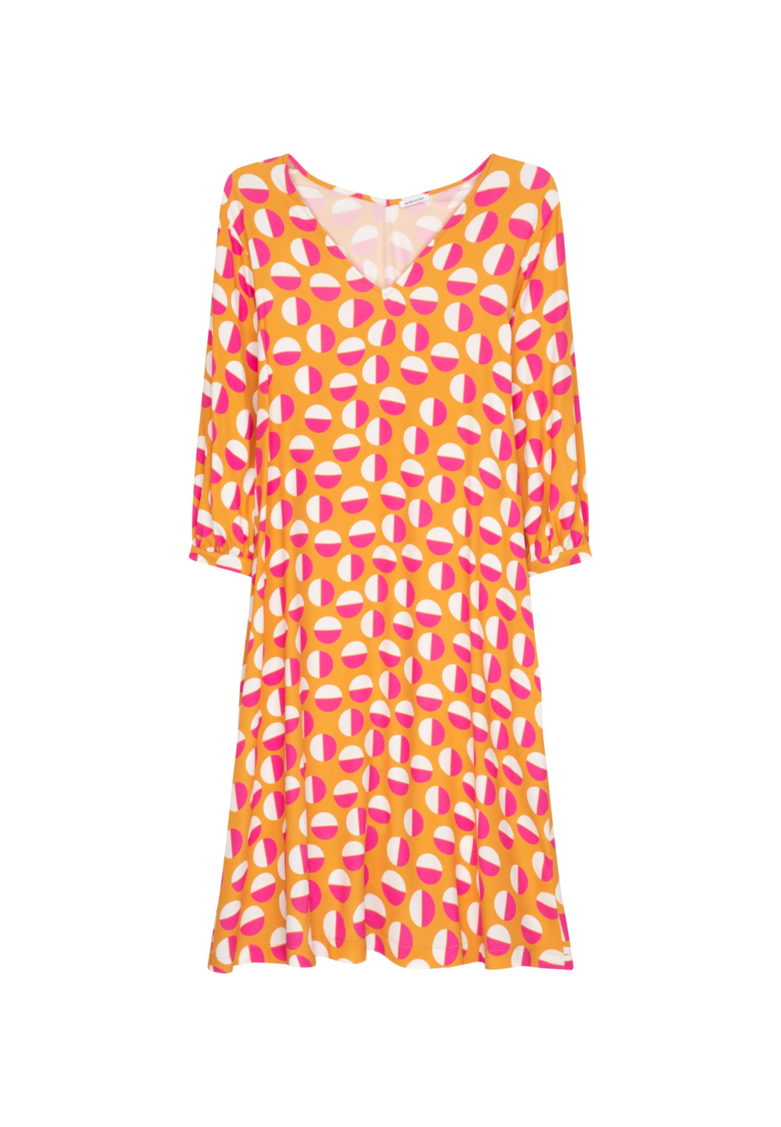 seidensticker Sommerkleid »Schwarze Rose«, 3/4-Arm V-Neck Punkte