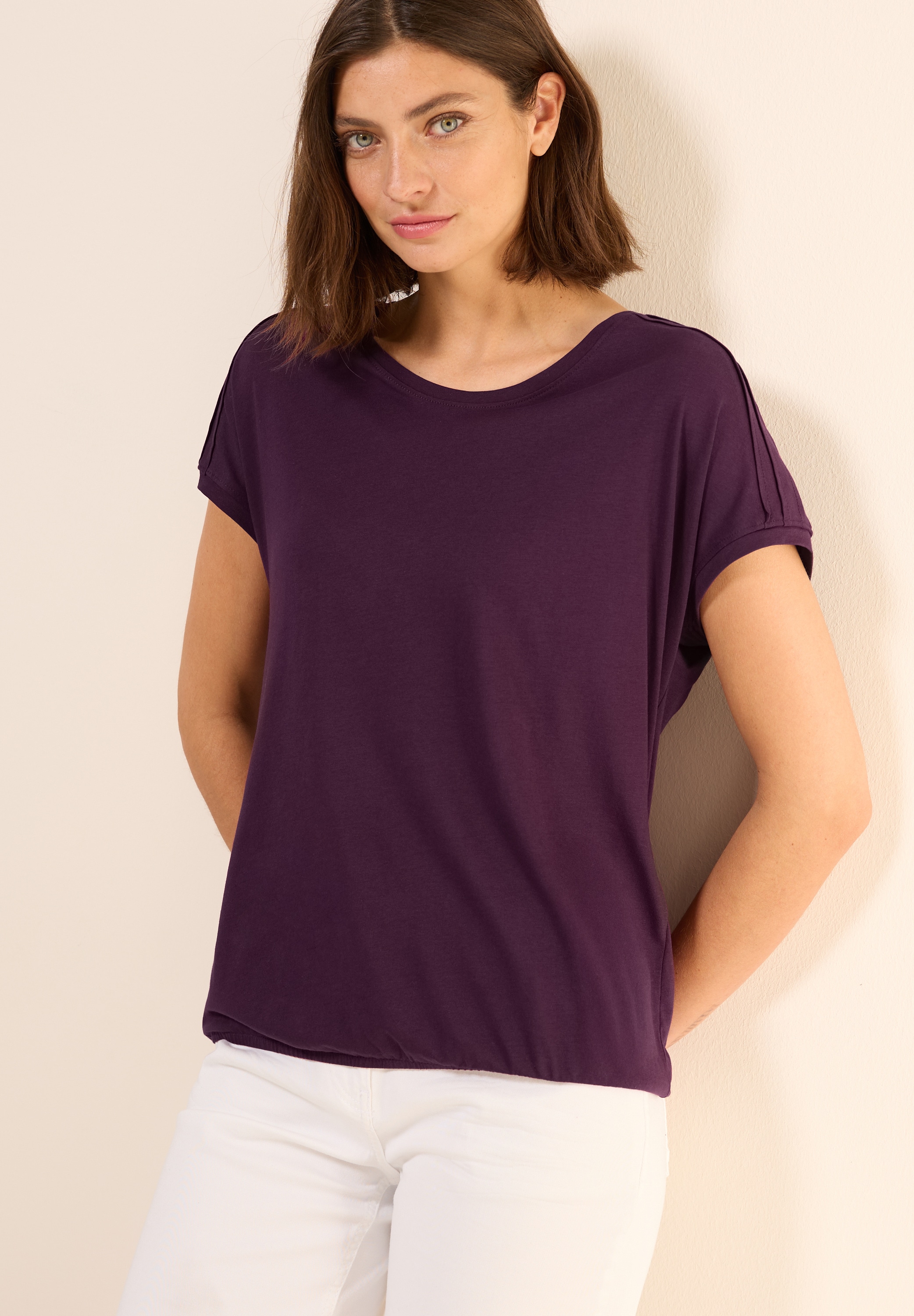 Cecil T-Shirt, mit Schulterdetail