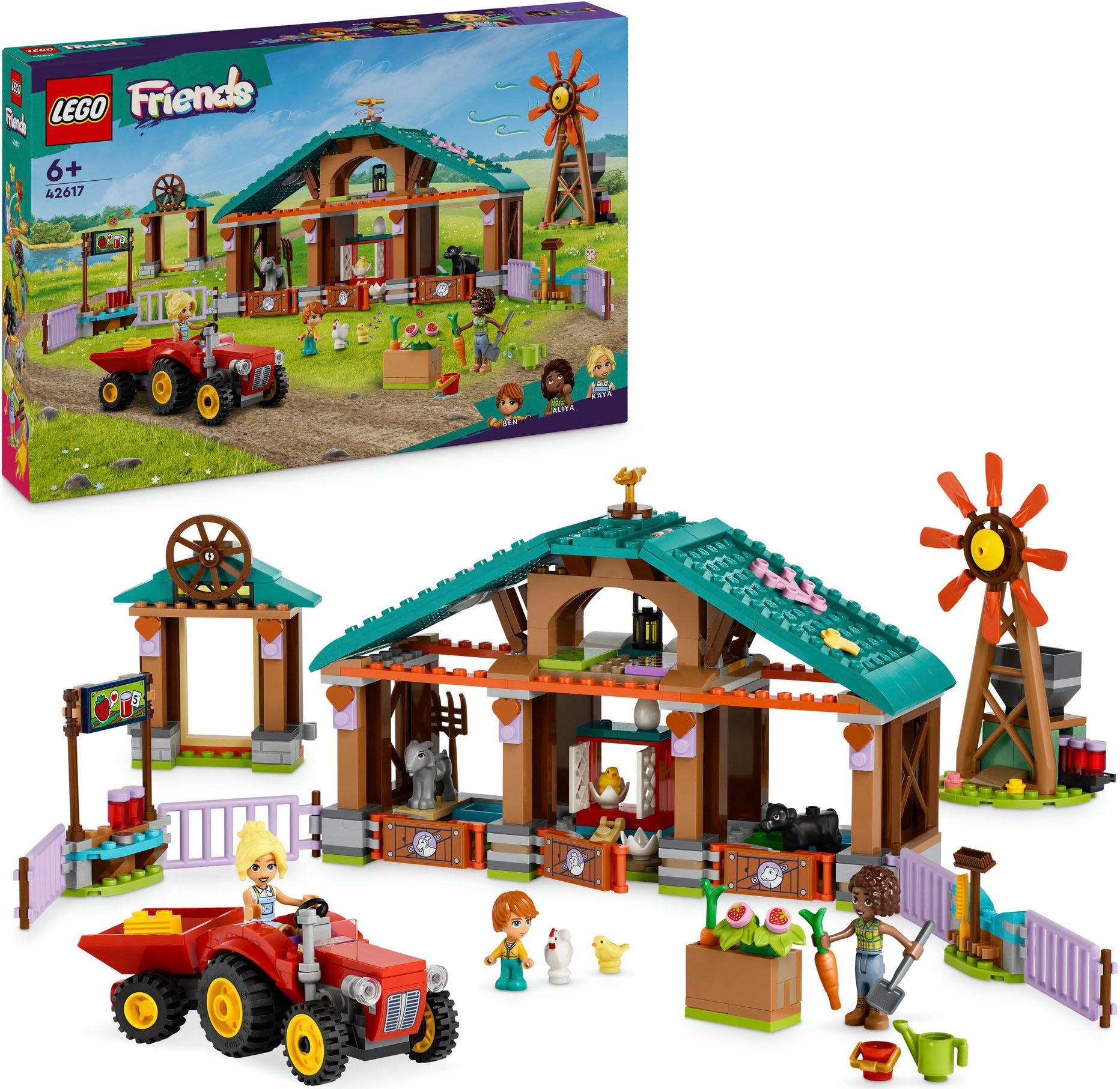 Konstruktionsspielsteine »Auffangstation für Farmtiere (42617), LEGO Friends«, (489...