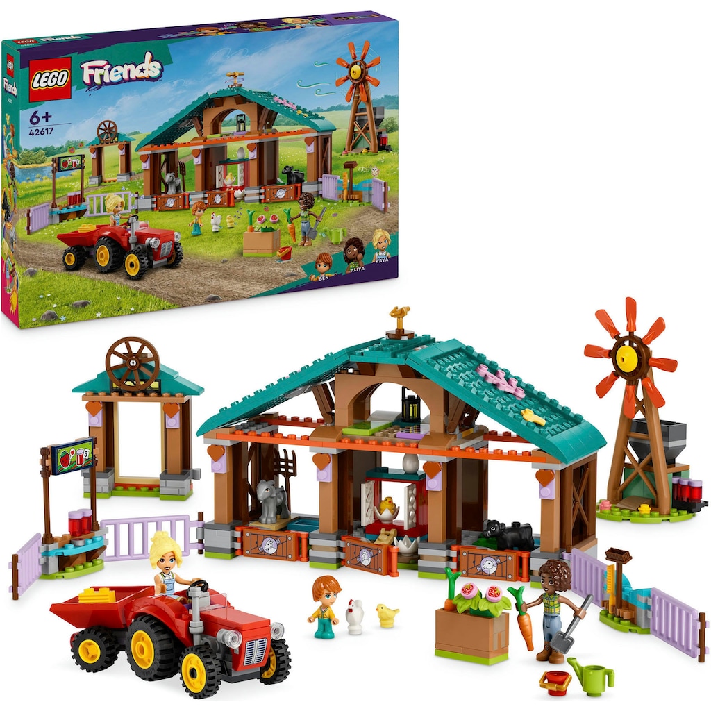 LEGO® Konstruktionsspielsteine »Auffangstation für Farmtiere (42617), LEGO Friends«, (489 St.), Made in Europe