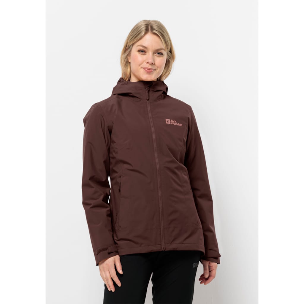 Jack Wolfskin 3-in-1-Funktionsjacke »MOONRISE 3IN1 JKT W«, (2 teilig), mit Kapuze