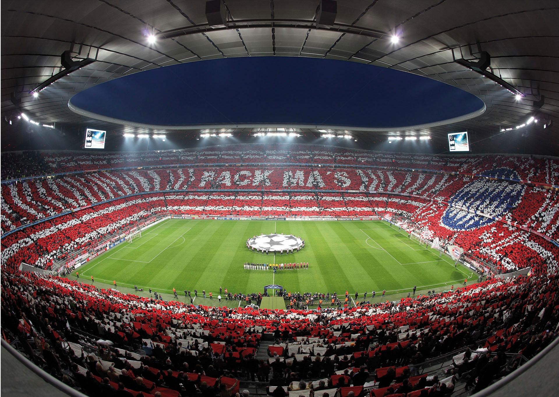 Wall-Art Fototapete »Bayern bestellen Choreo Rechnung auf München Mas« Stadion Pack