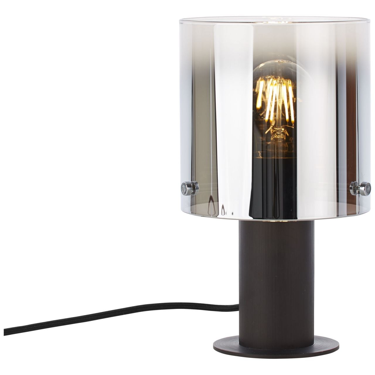 Brilliant Tischleuchte »Beth«, 1 flammig, Leuchtmittel E27 | ohne Leuchtmittel, Tischlampe Kaffee/rauchglas