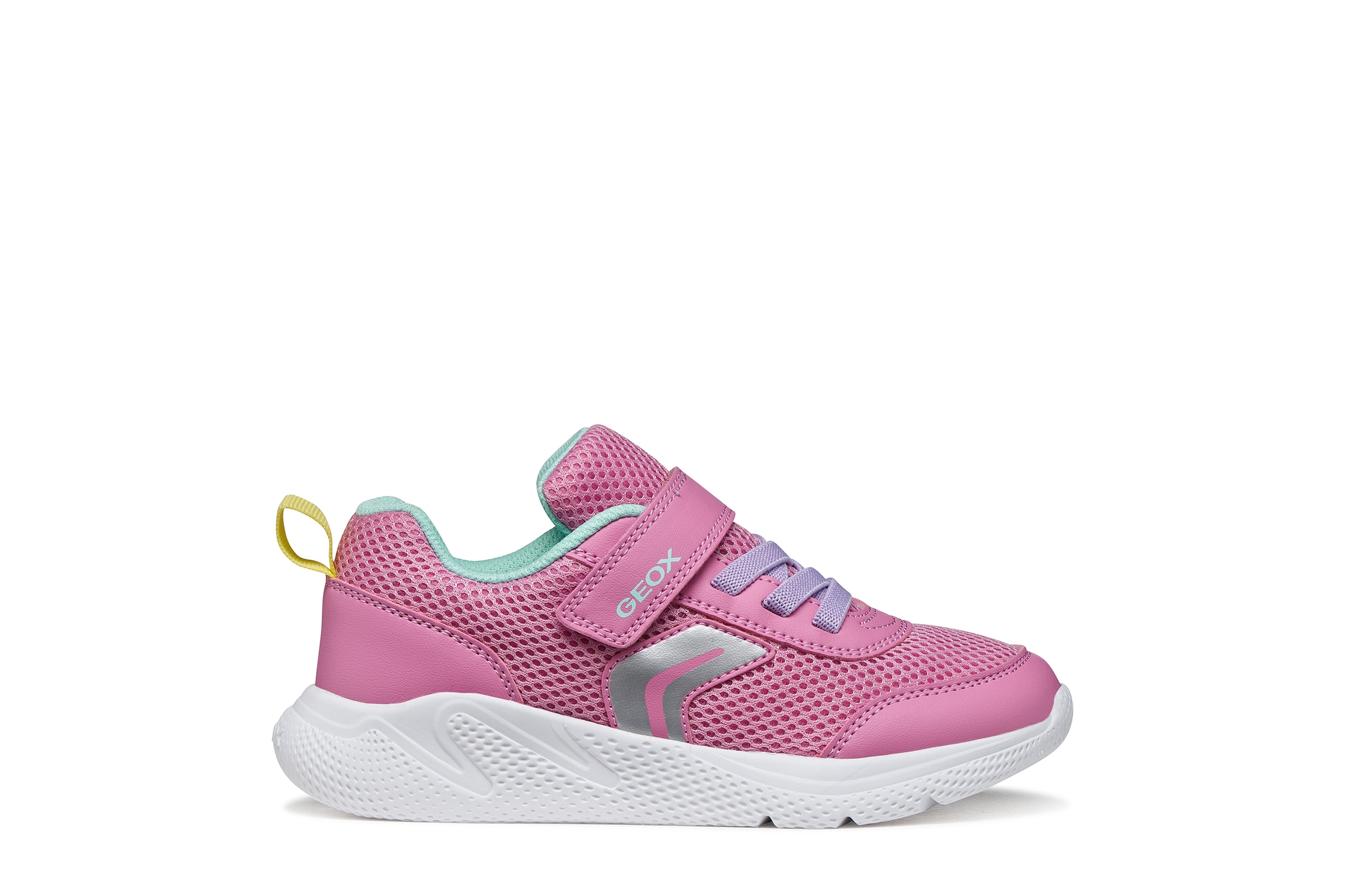 Geox Sneaker »J SPRINTYE GIRL«  Slipper mit zusätzlcihem Klettverschluss, Größenschablone zum Download